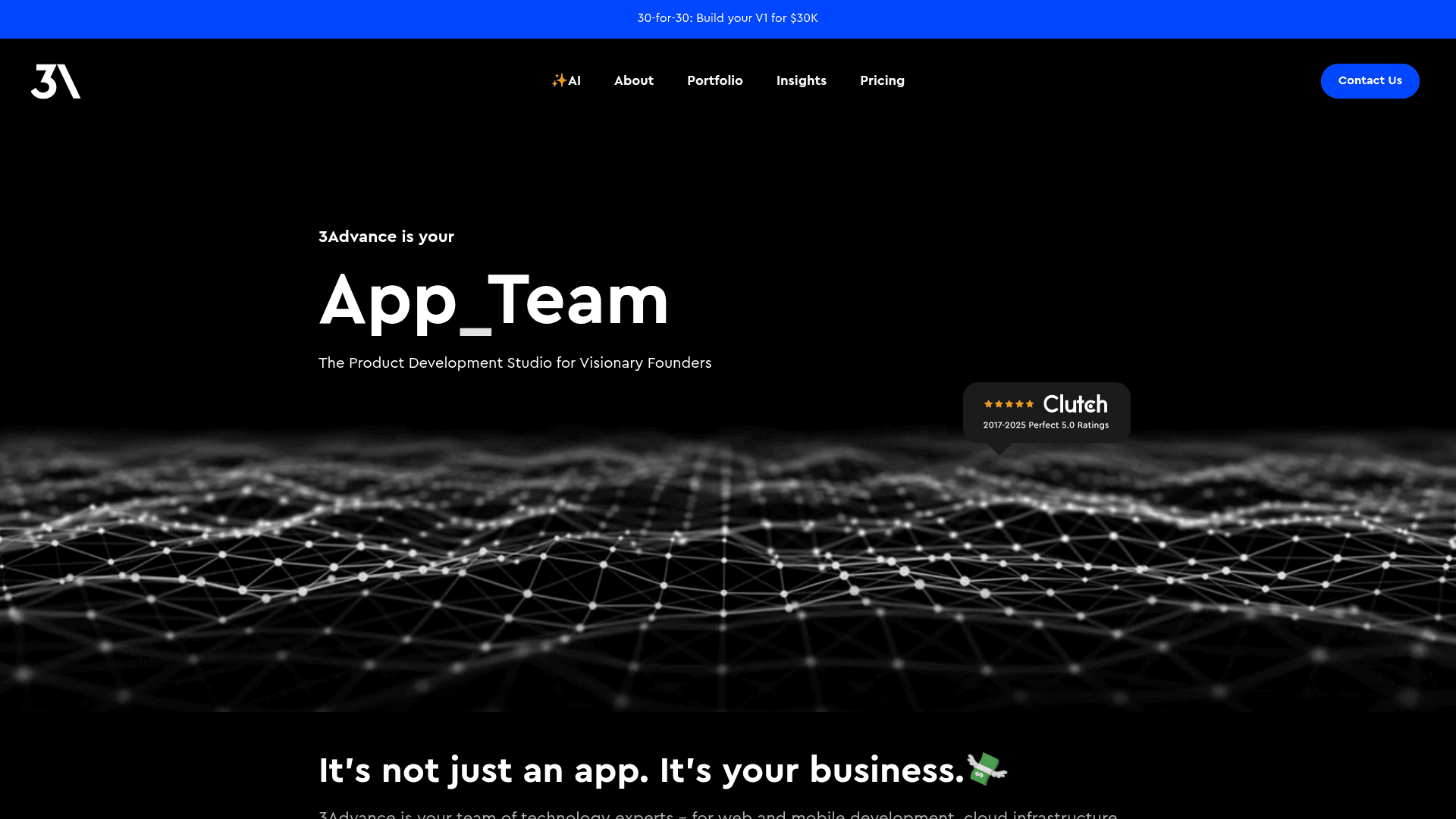 3Advance website screenshot