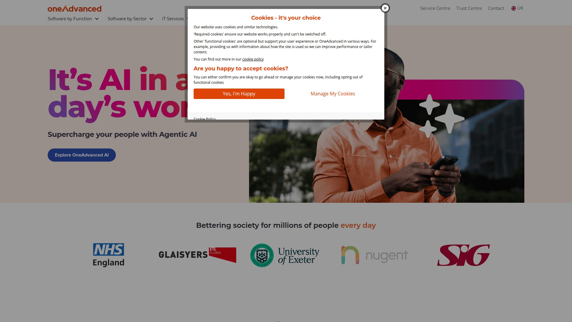 Adastra website screenshot