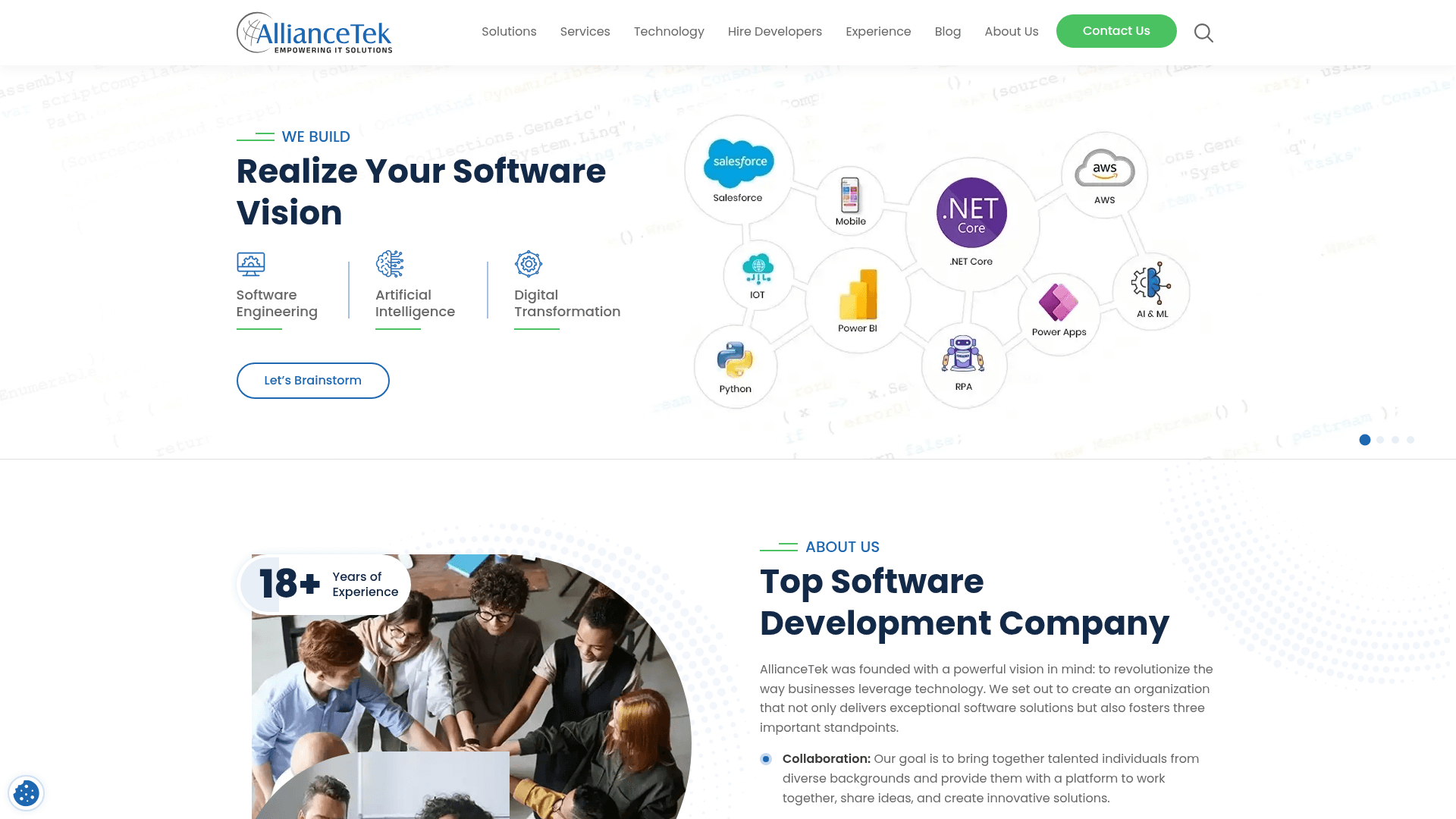 AllianceTek website screenshot