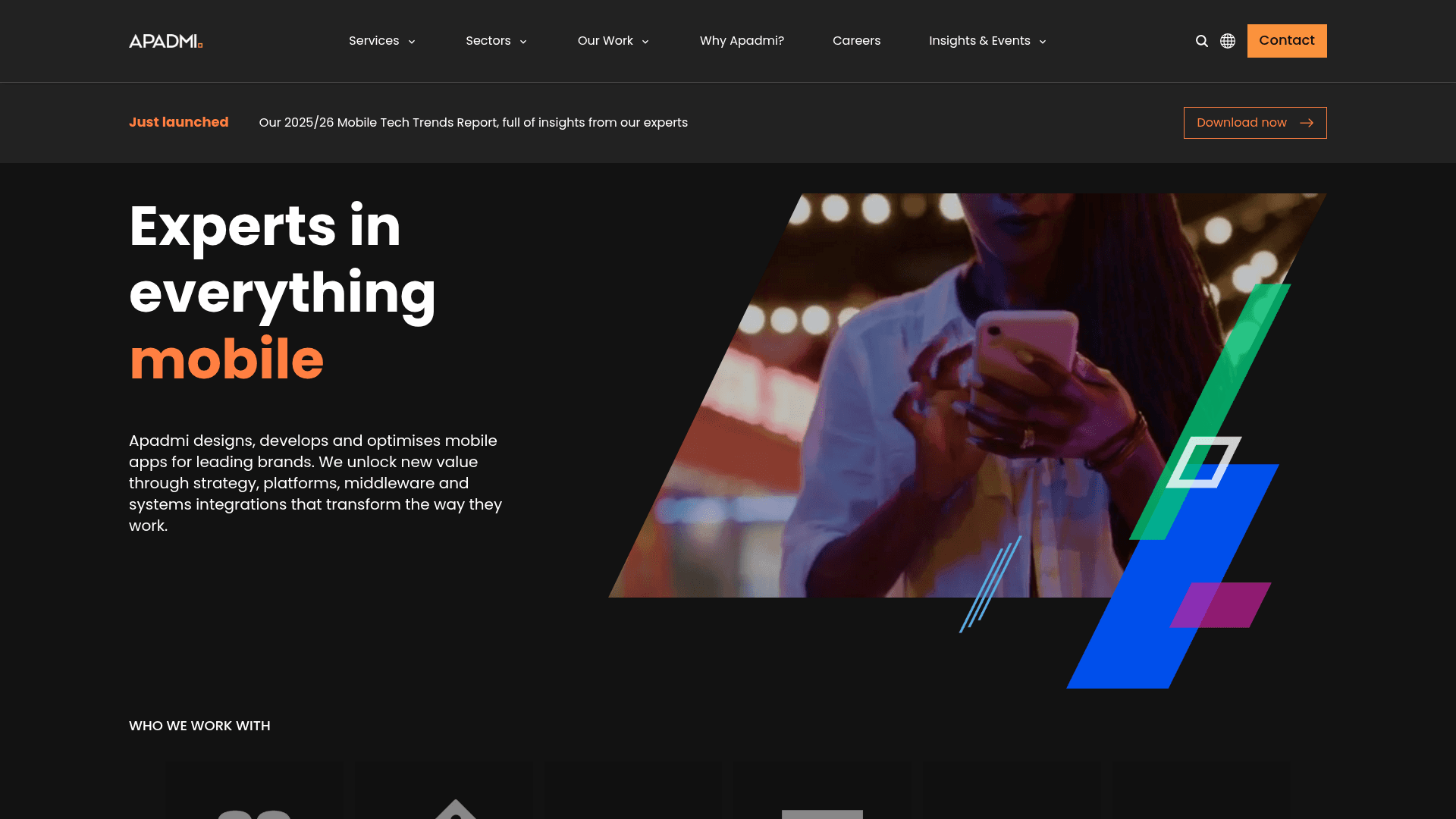 Apadmi website screenshot