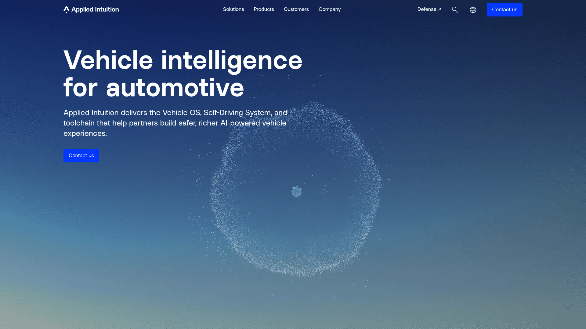Applied Intuition website screenshot