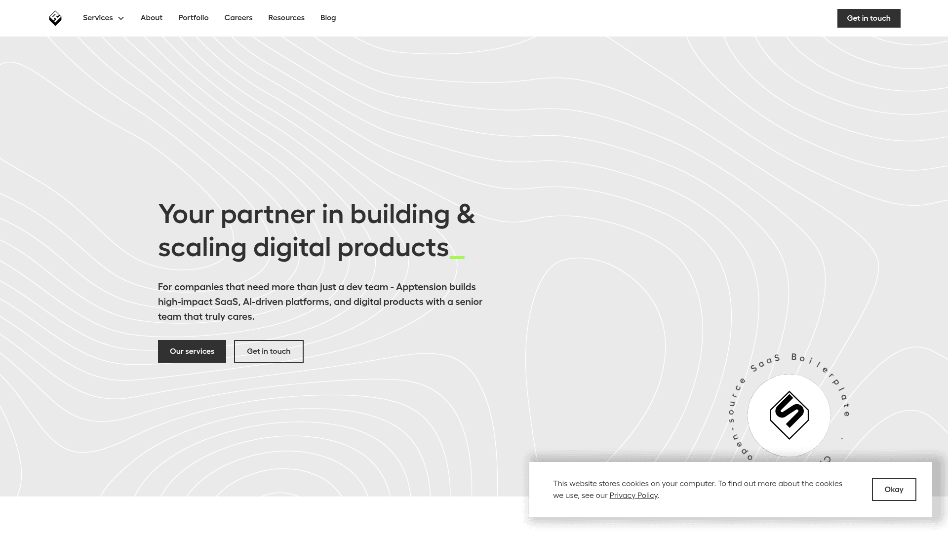 Apptension website screenshot