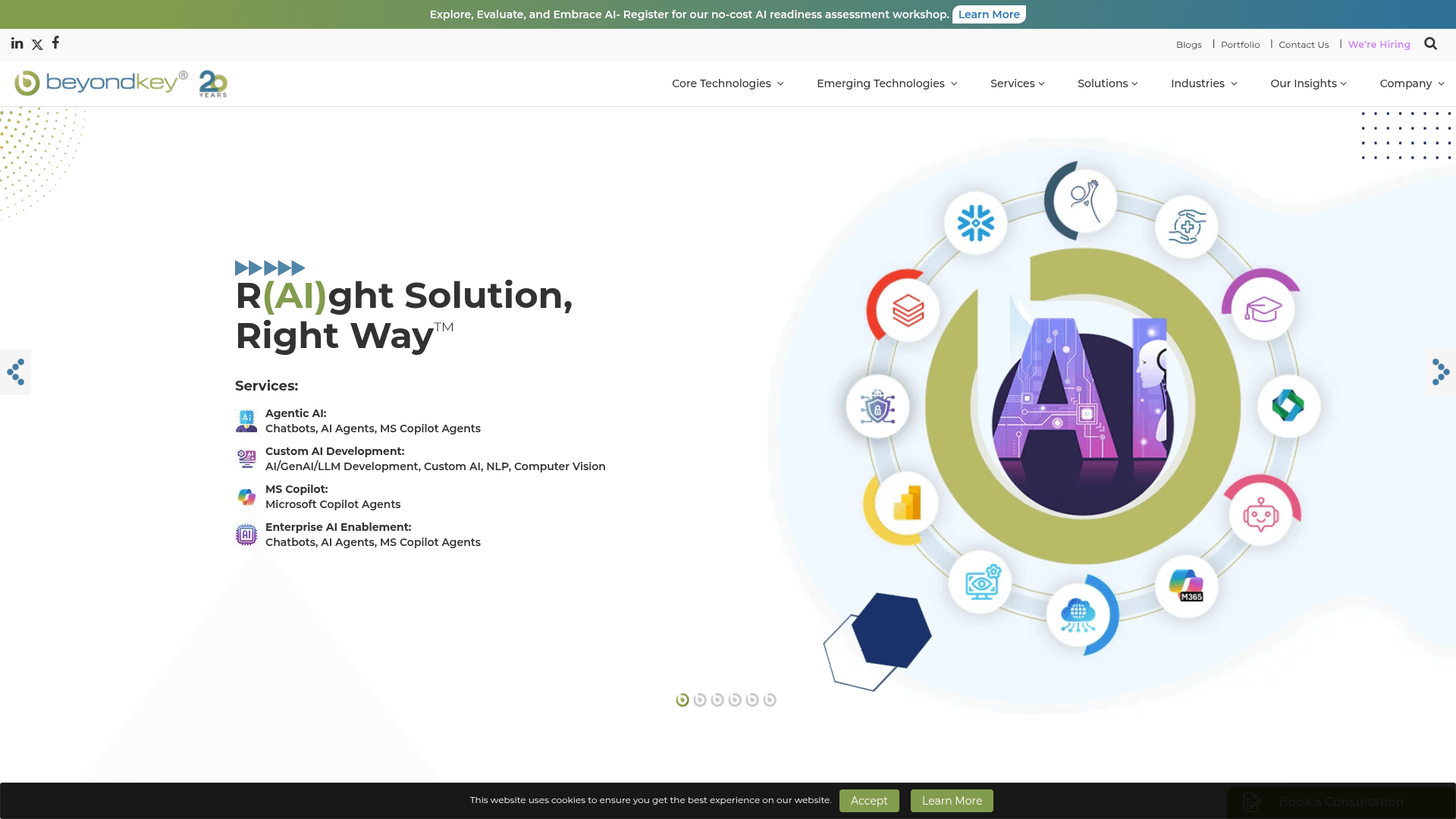 Beyond Key website screenshot