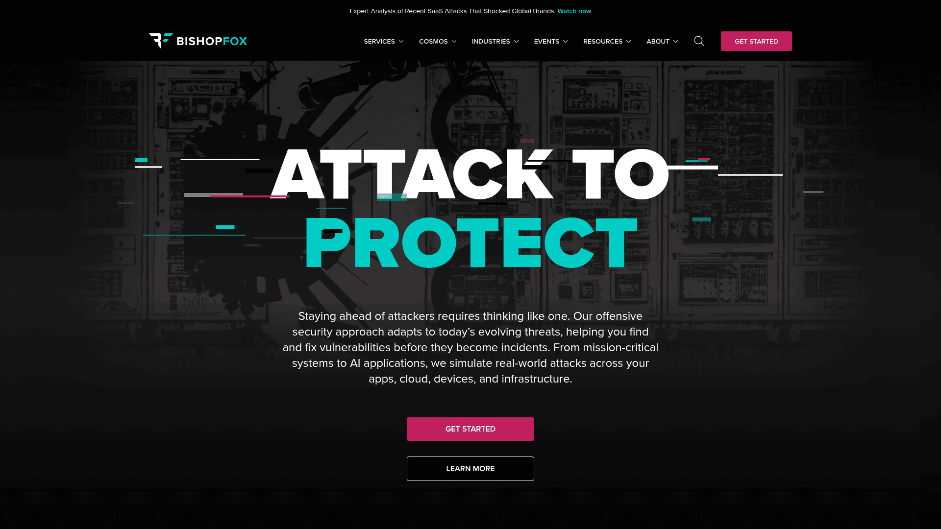 Bishop Fox website screenshot