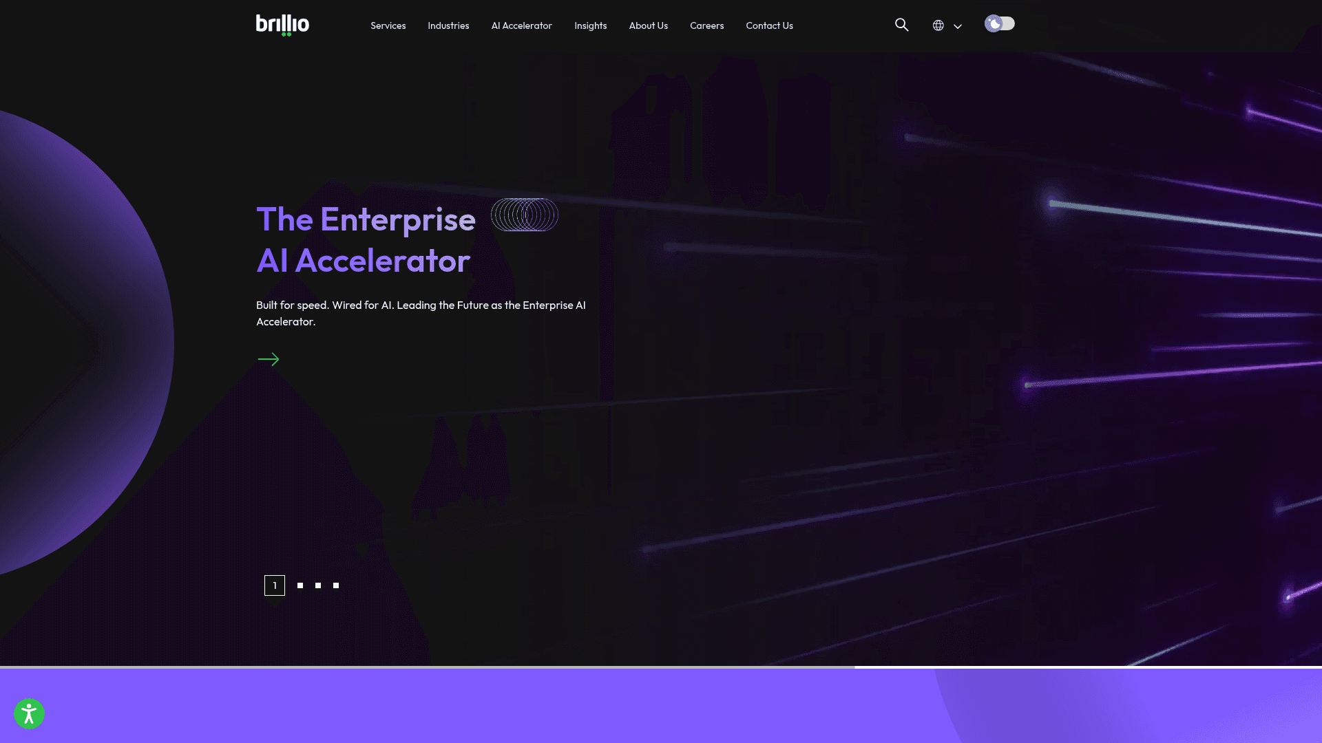 Brillio website screenshot