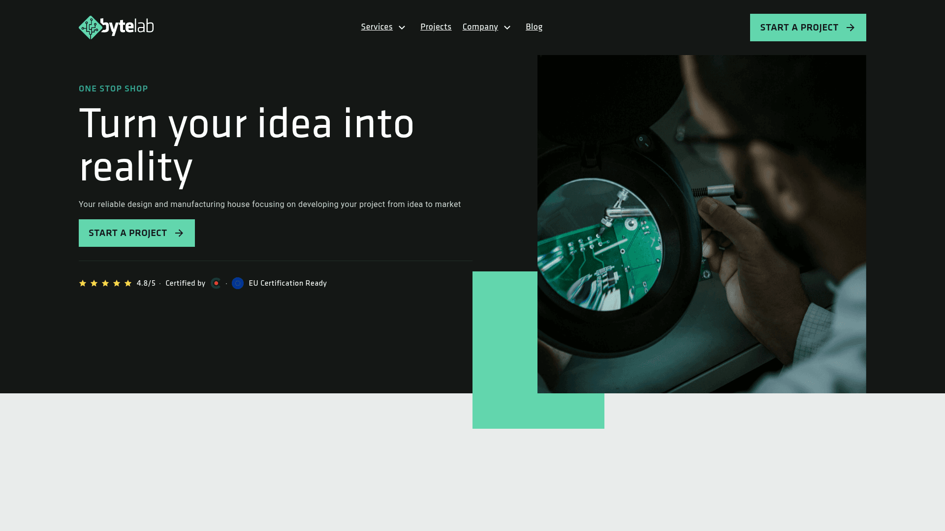 Byte Lab website screenshot