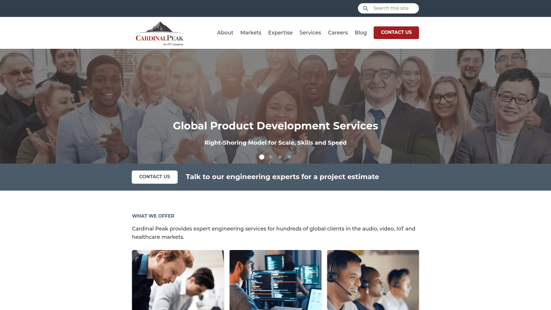 Cardinal Peak website screenshot