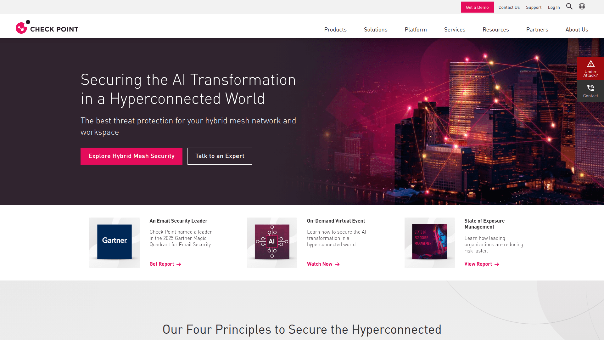 Check Point CloudGuard website screenshot
