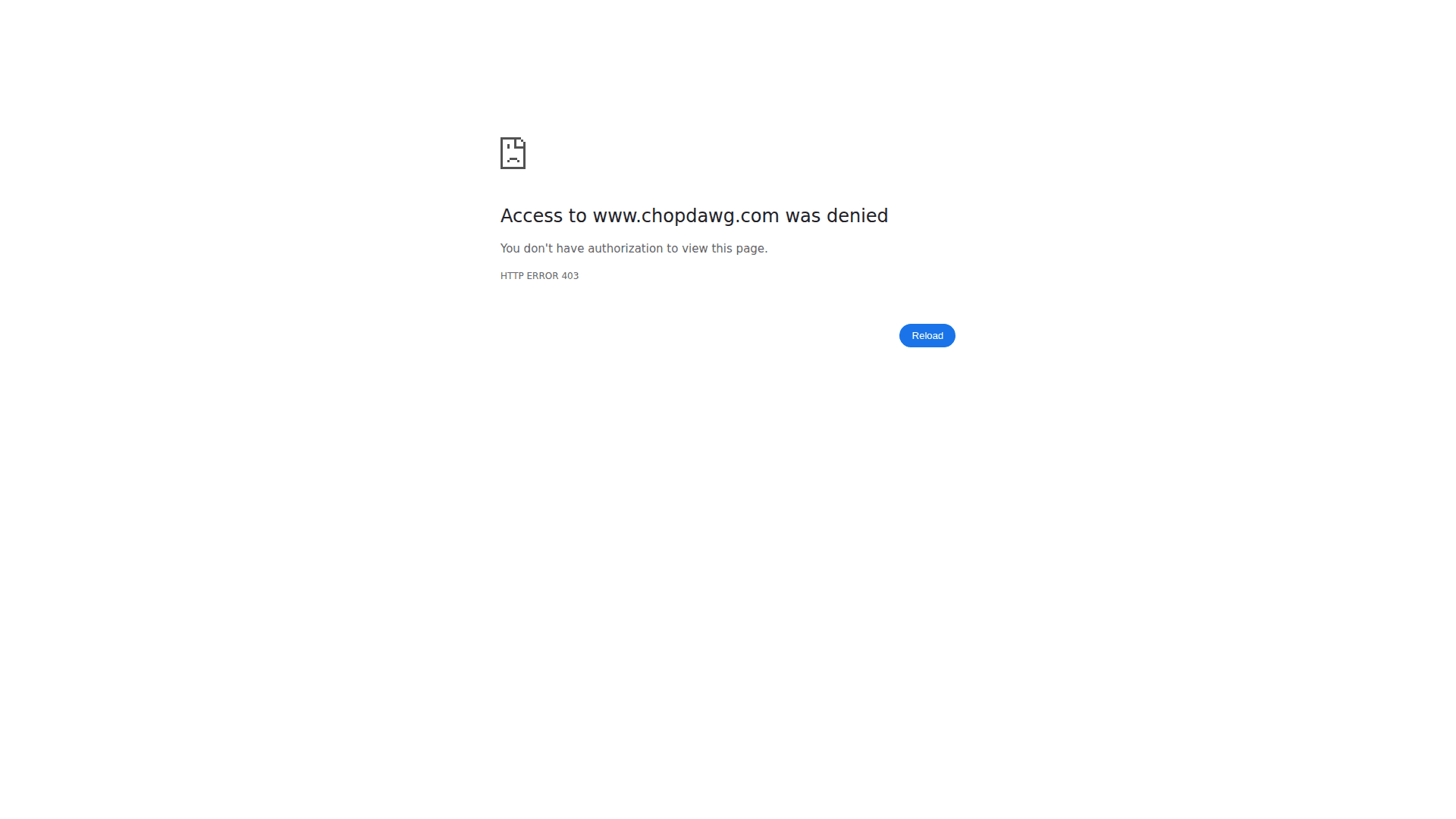 Chop Dawg website screenshot