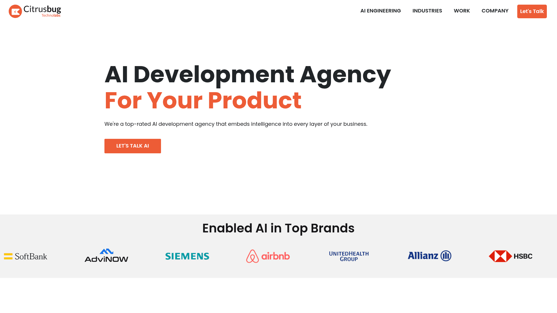Citrusbug Technolabs website screenshot