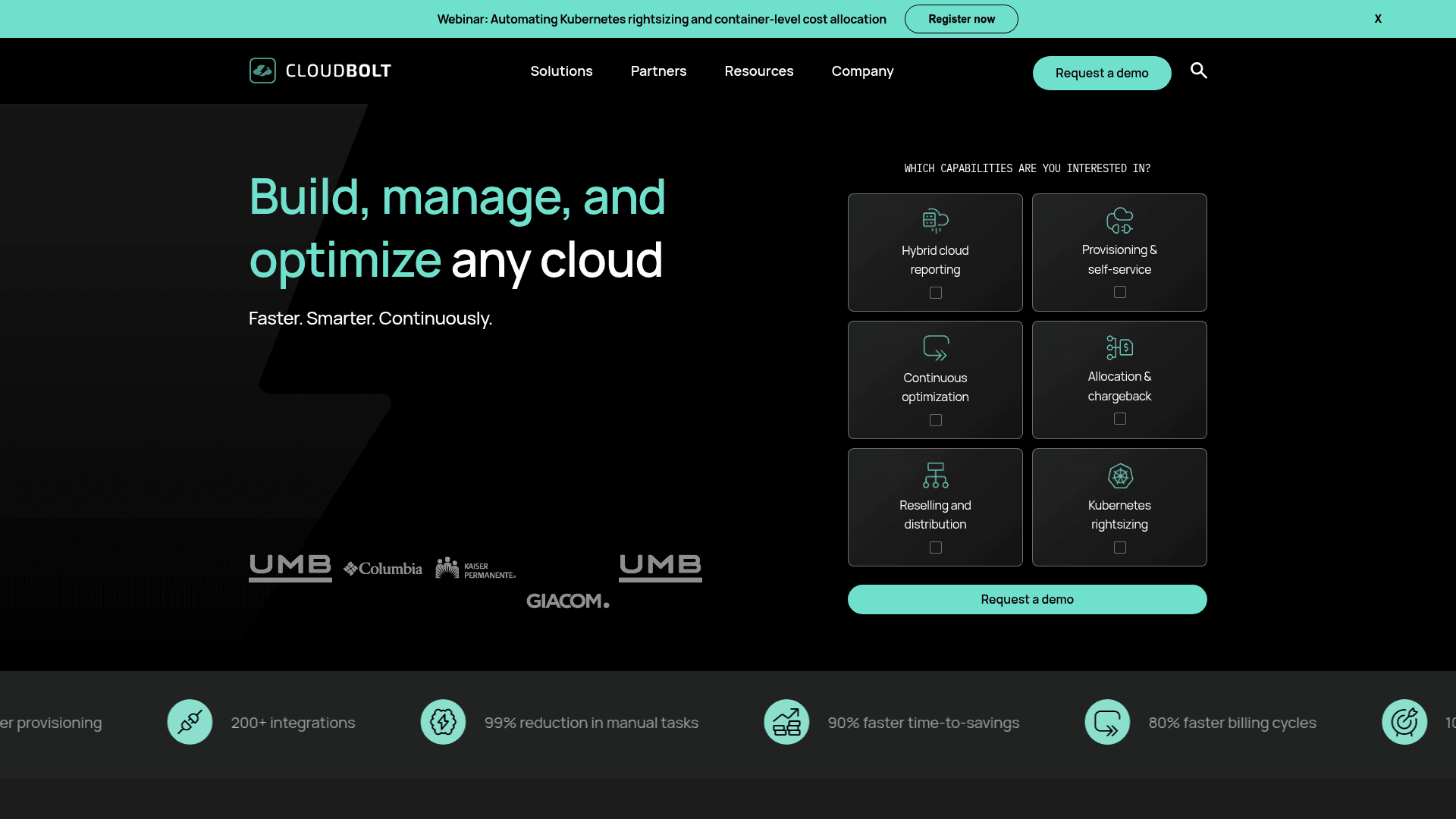 CloudBolt website screenshot
