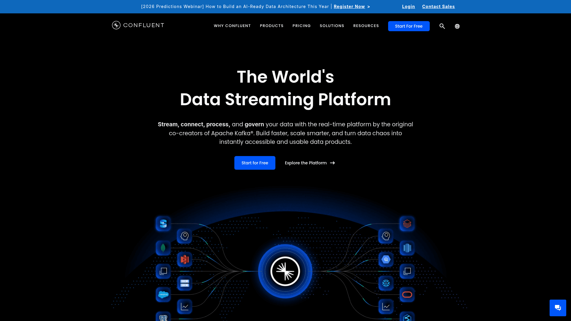 Confluent website screenshot