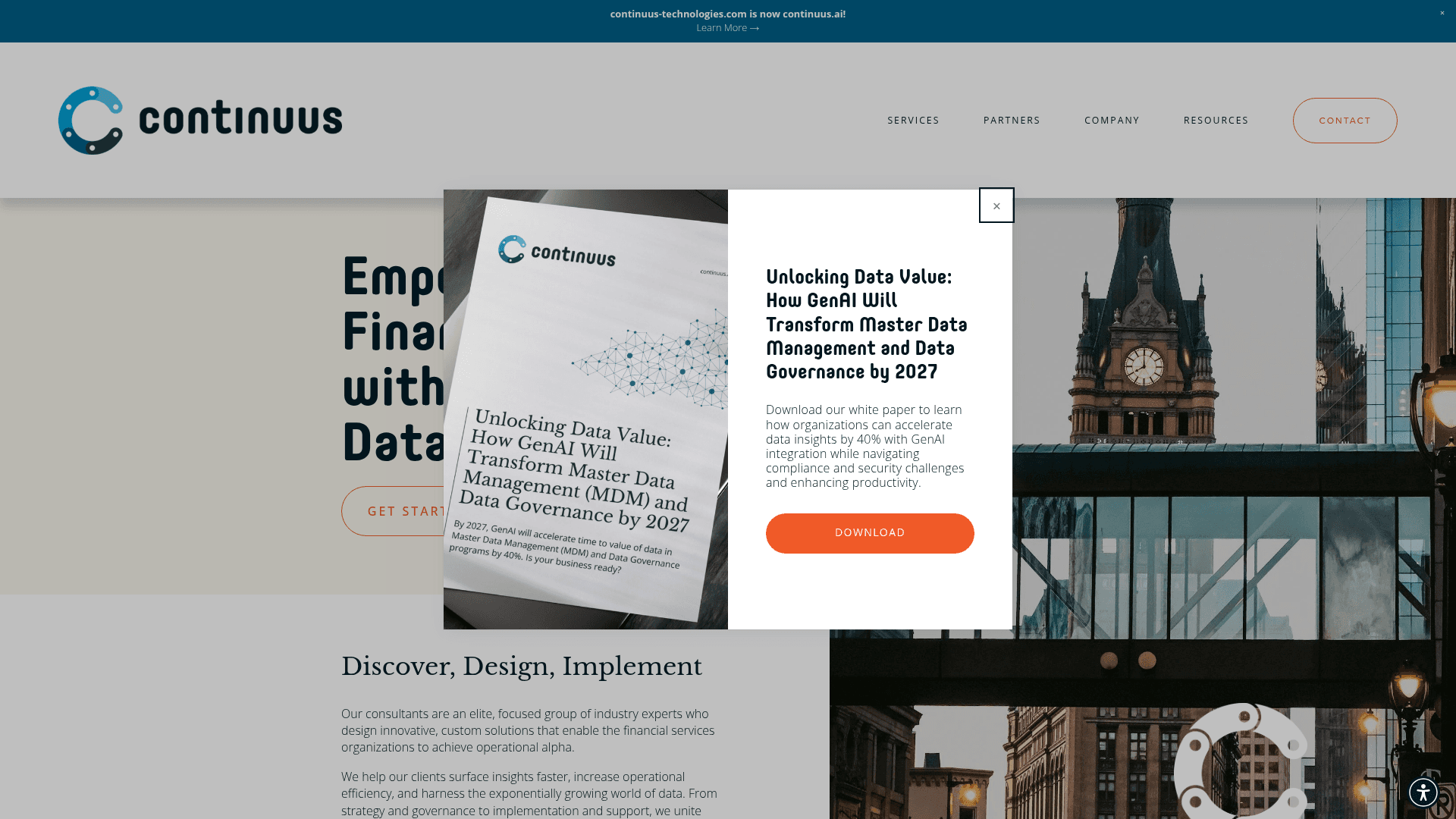 Continuus Technologies website screenshot