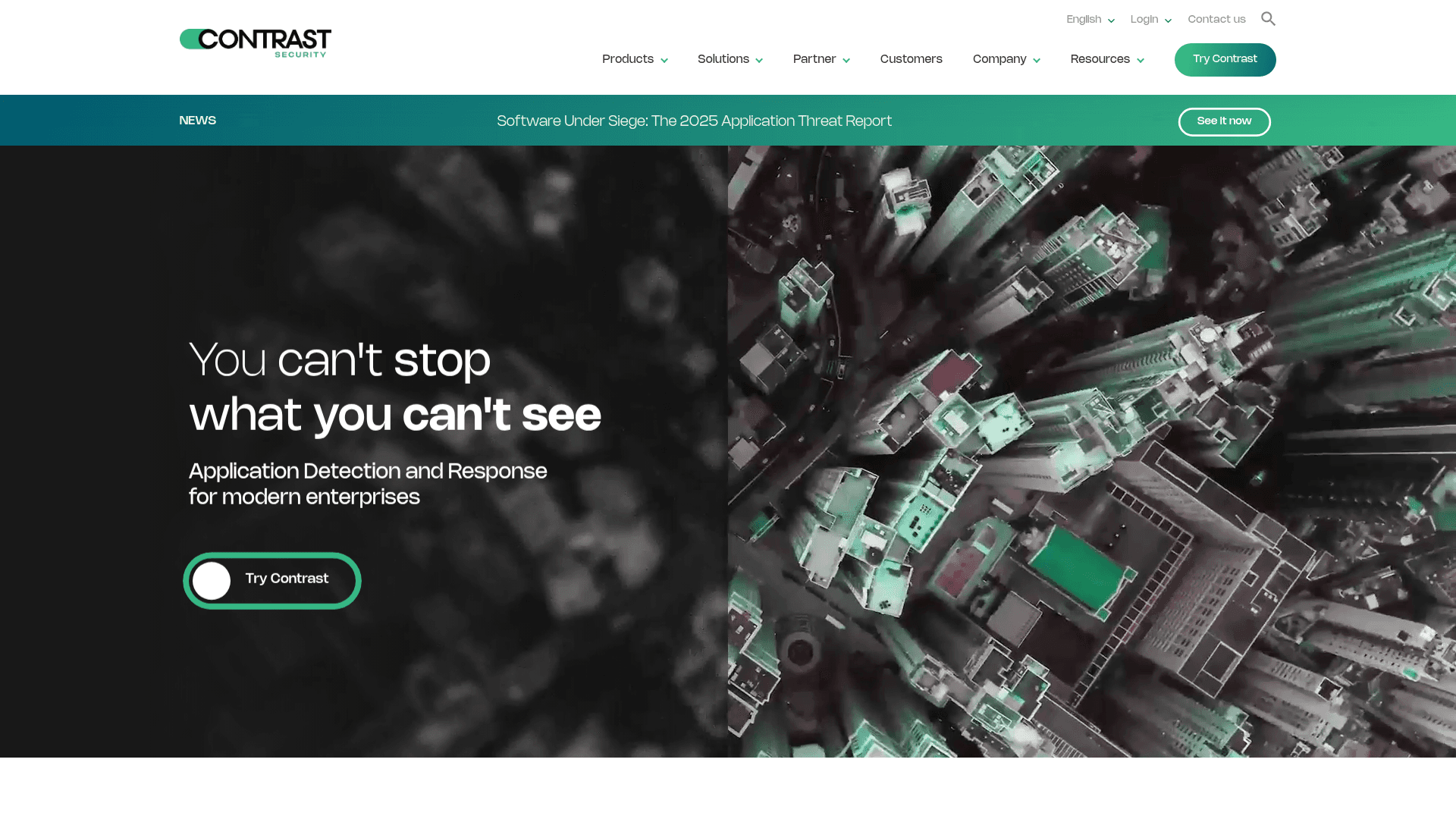 Contrast Security website screenshot