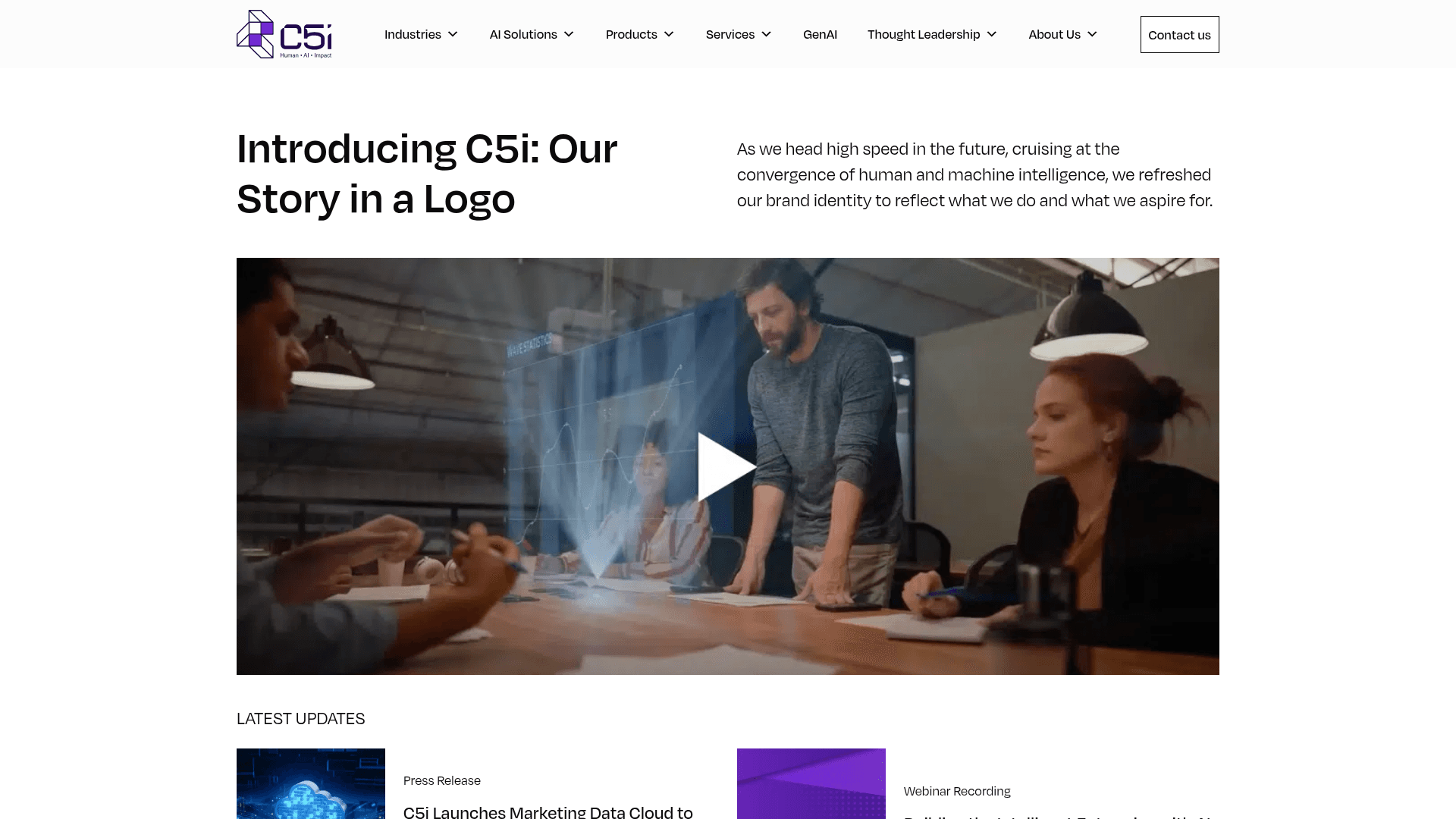 Course5 Intelligence website screenshot