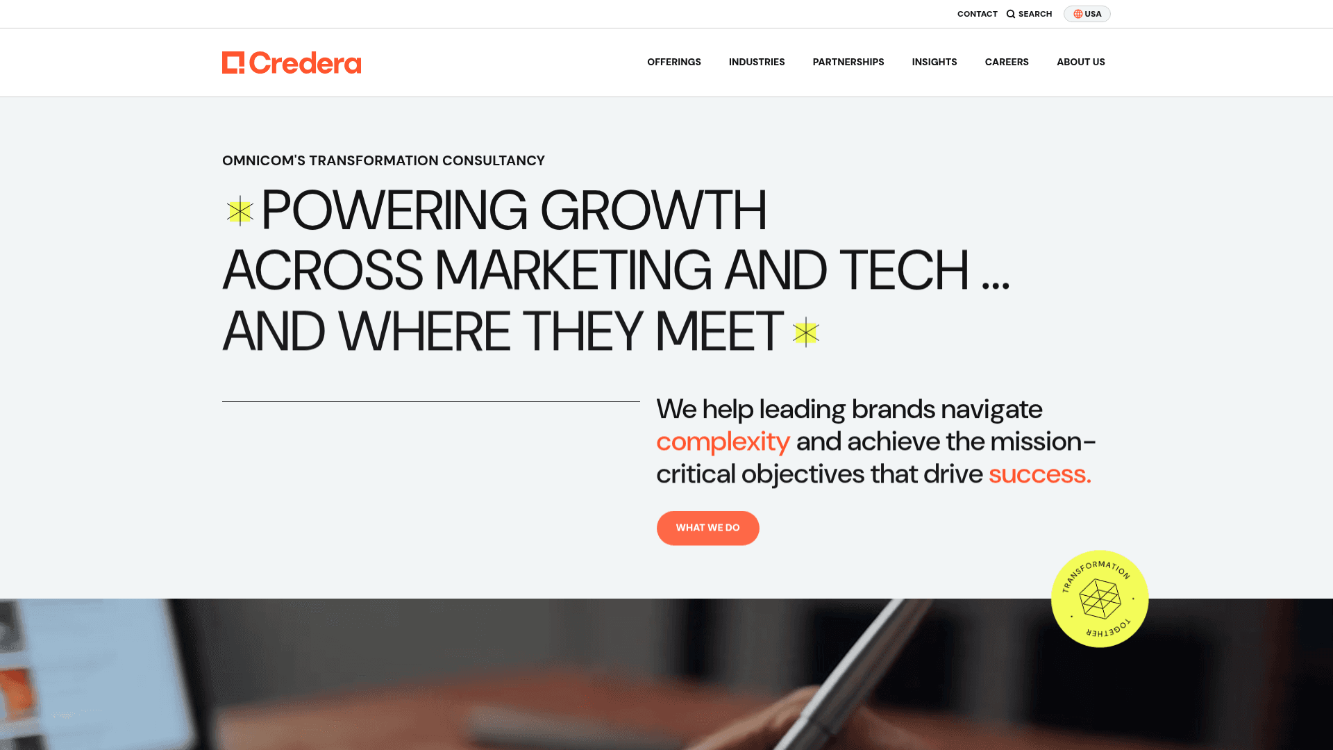 Credera website screenshot