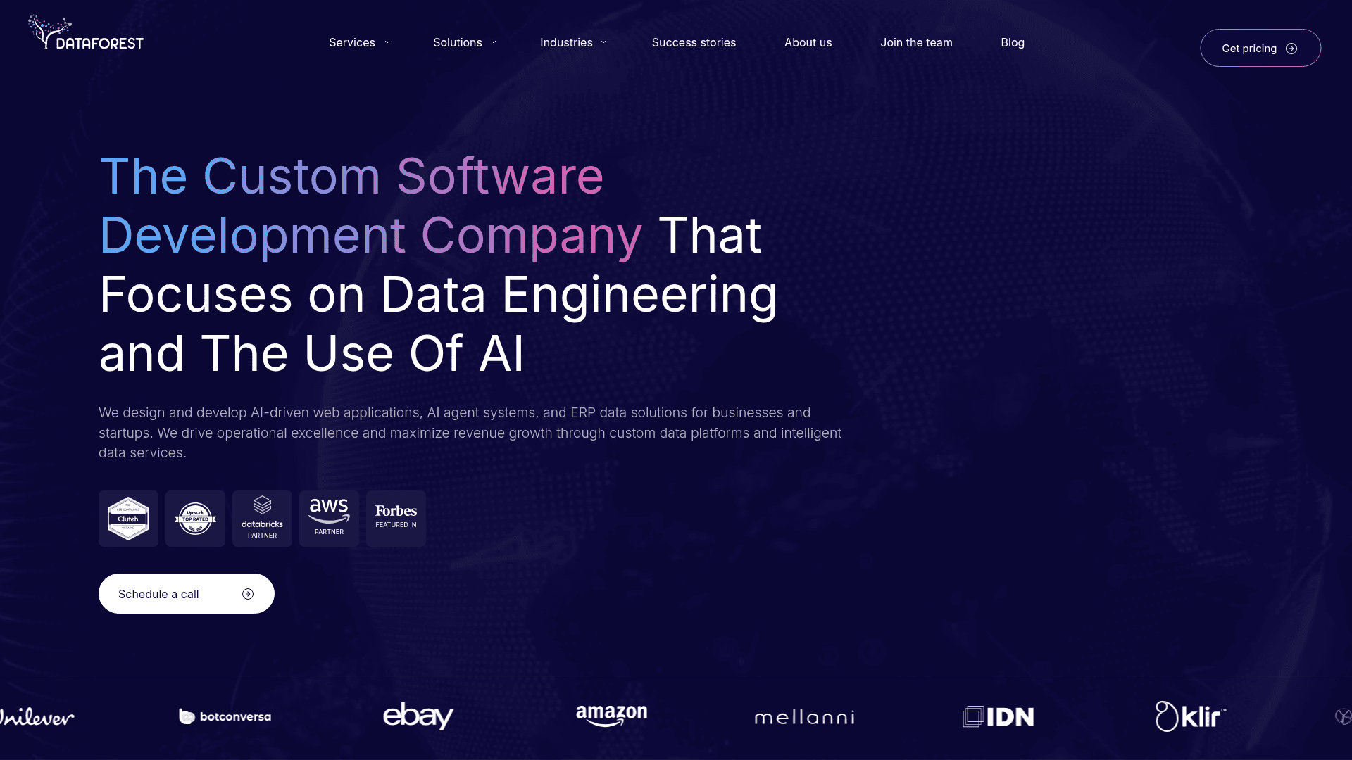 DATAFOREST website screenshot