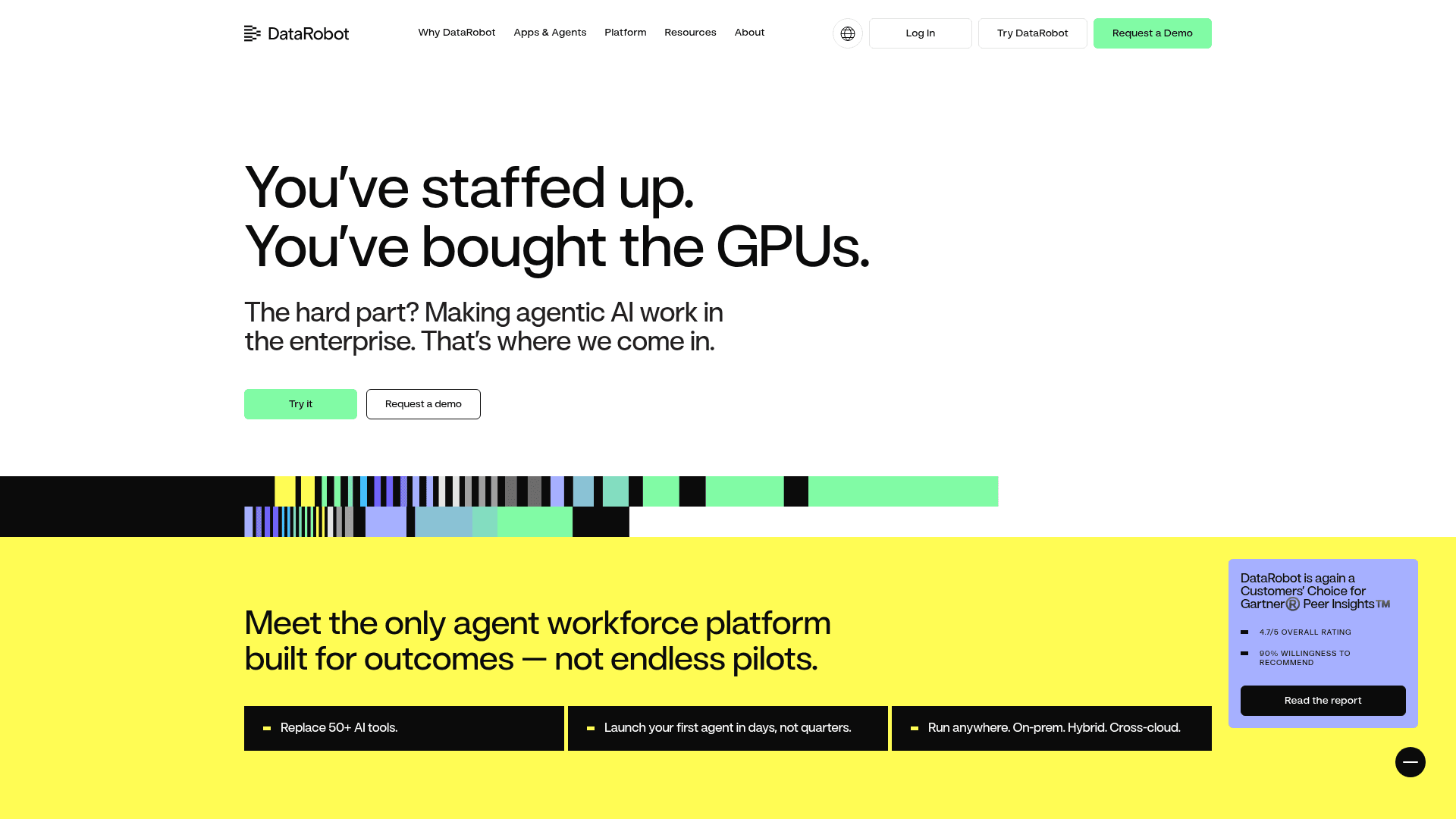 DataRobot website screenshot