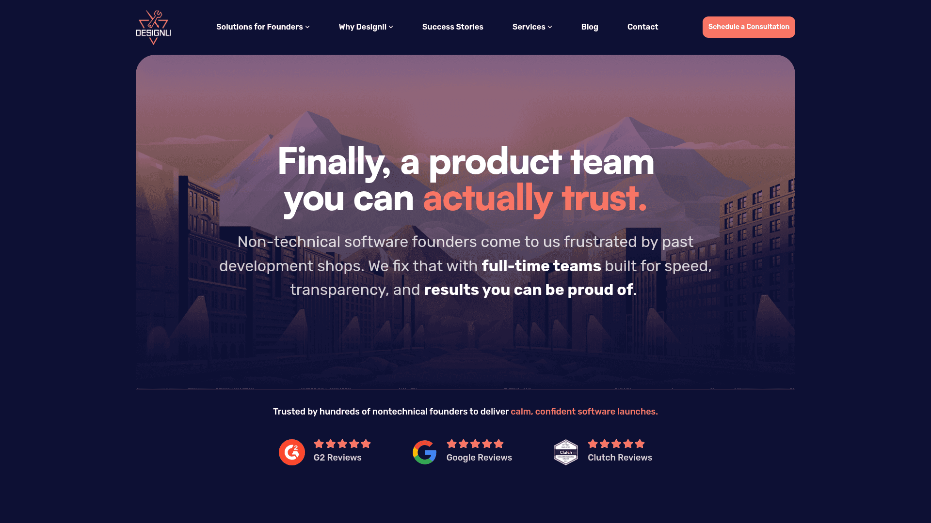 Designli website screenshot