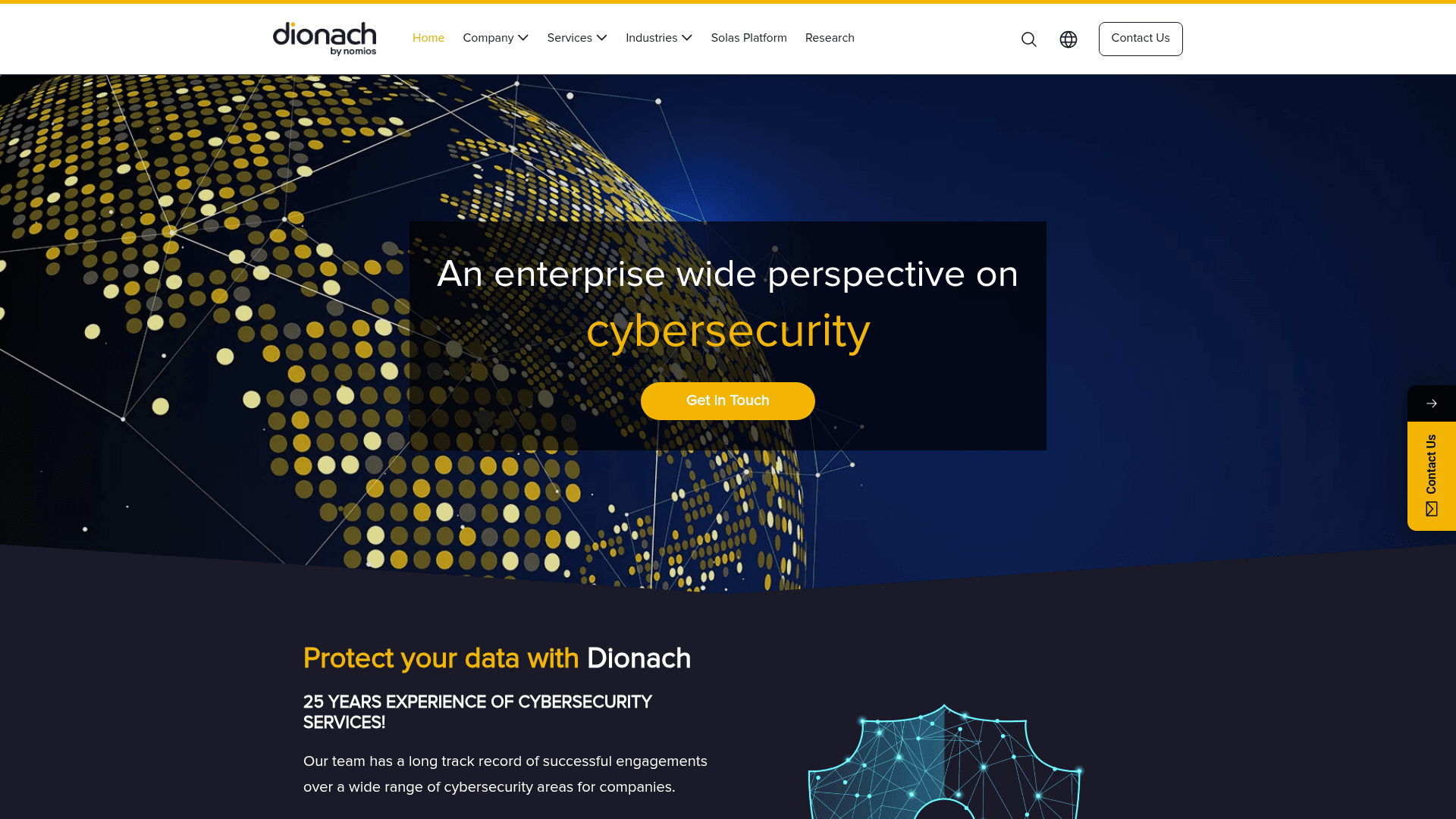 Dionach website screenshot