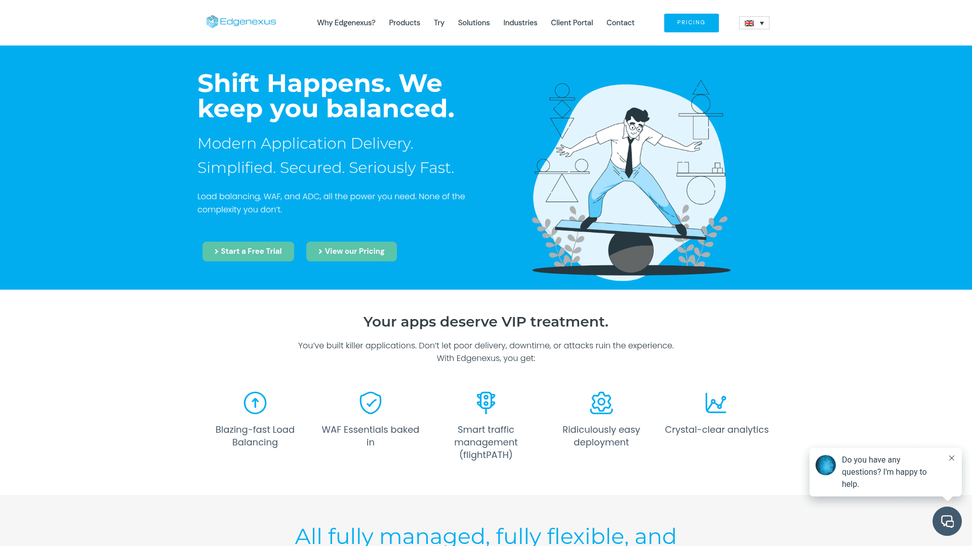 EdgeNexus website screenshot