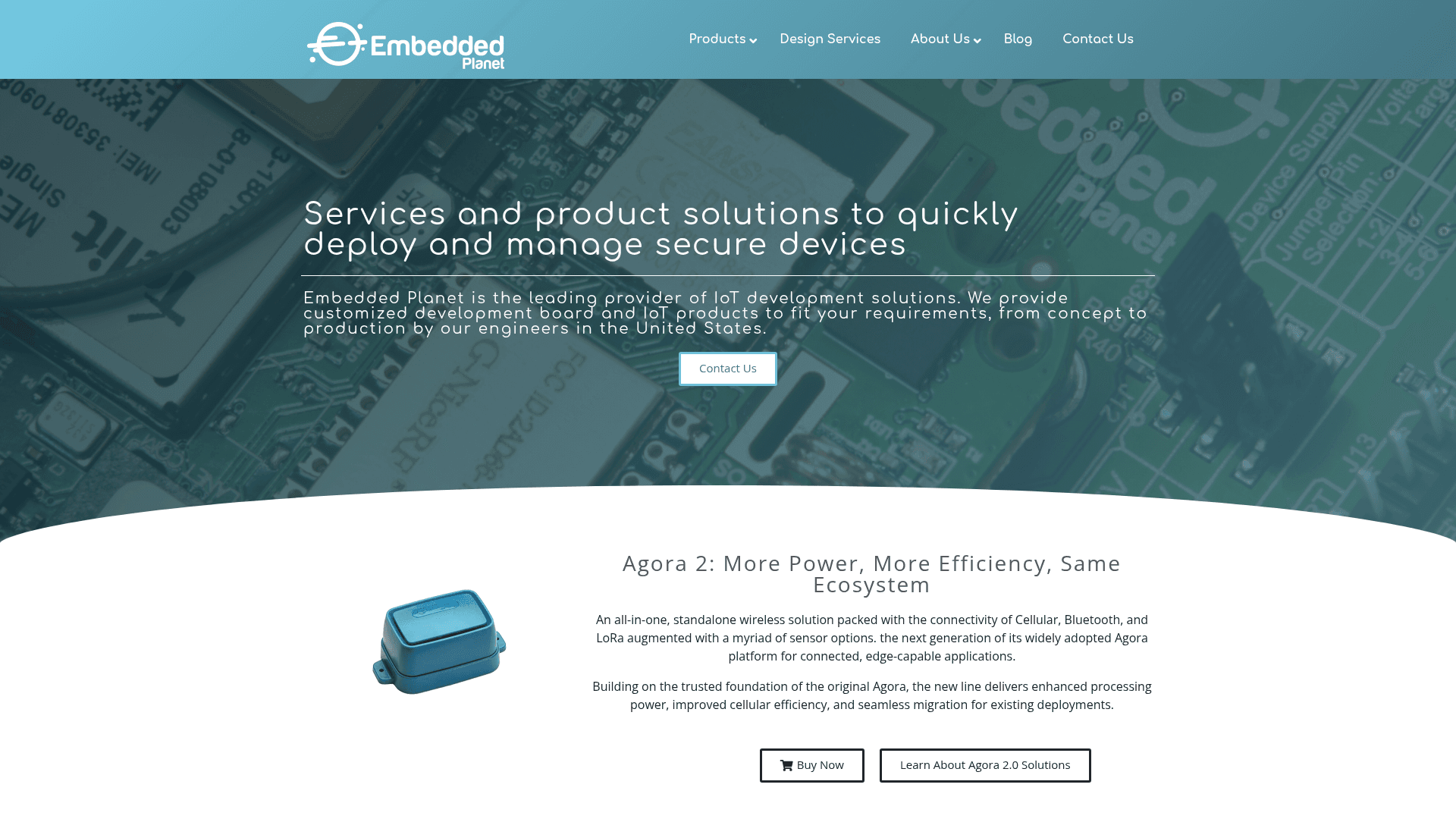 Embedded Planet website screenshot