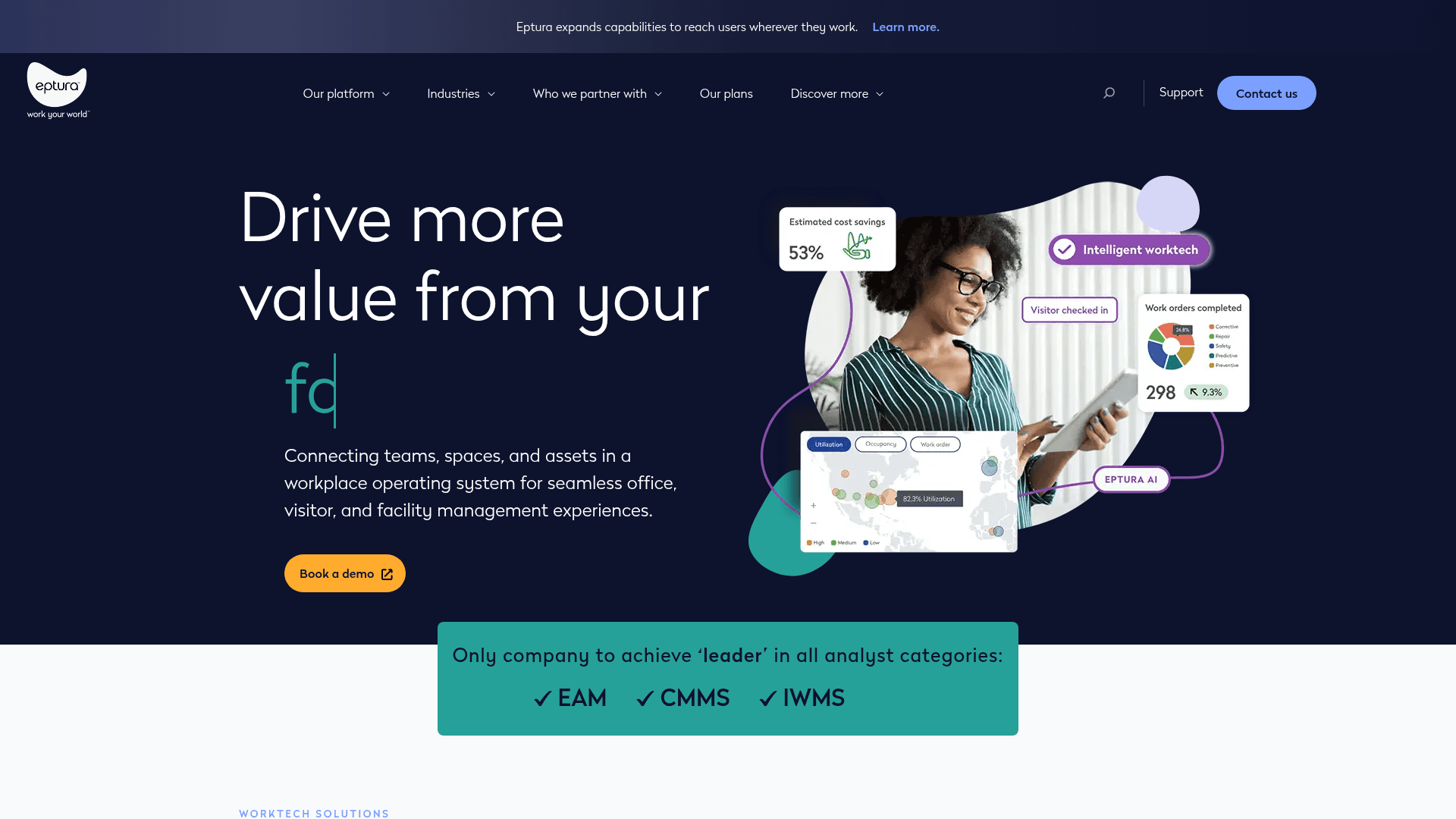 Eptura website screenshot