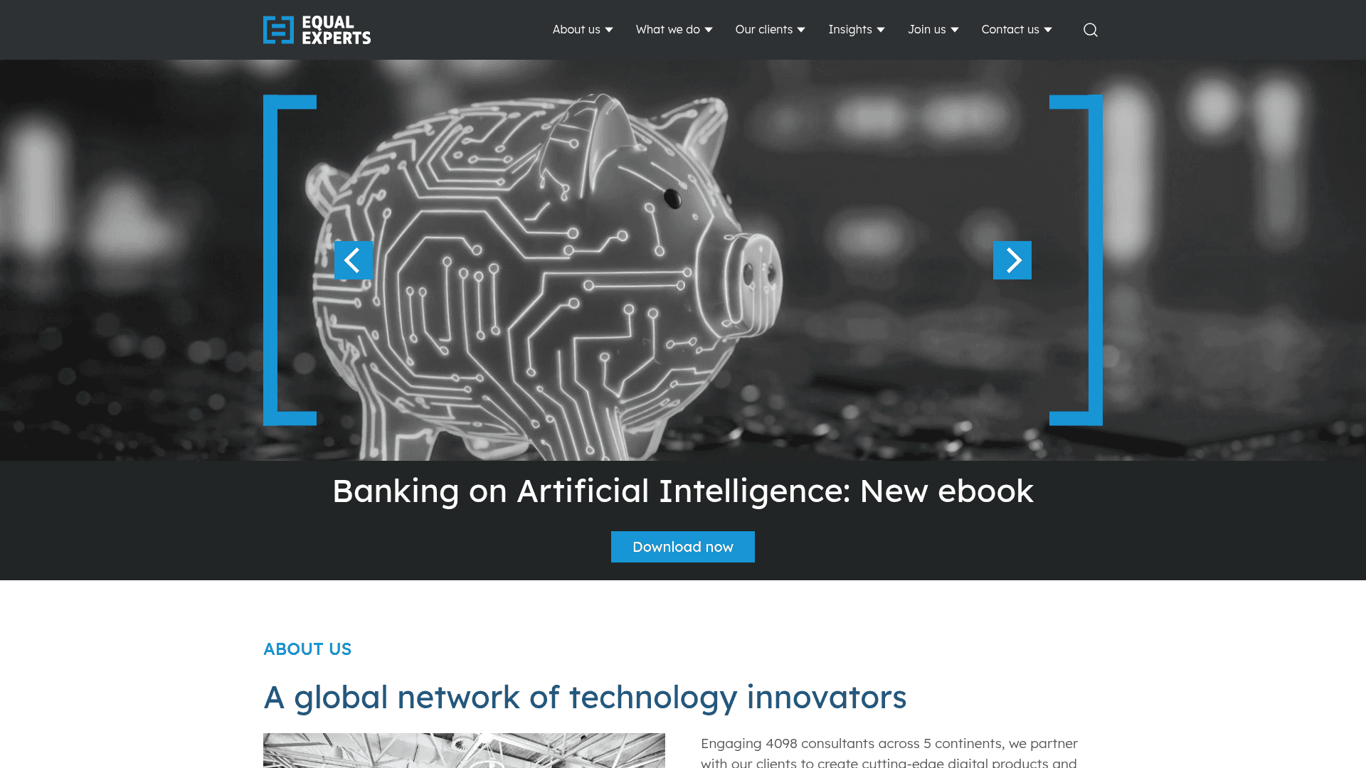 Equal Experts website screenshot