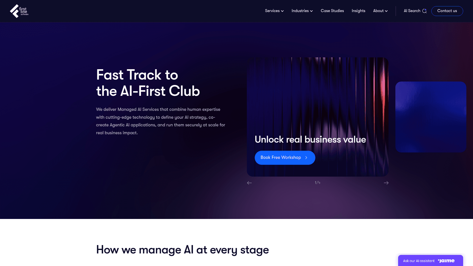 First Line Software website screenshot