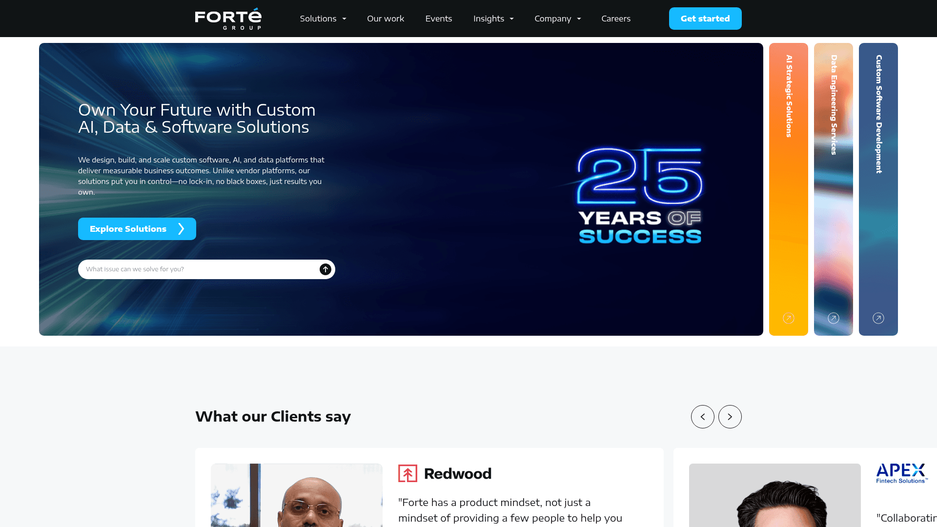 Forte Group website screenshot