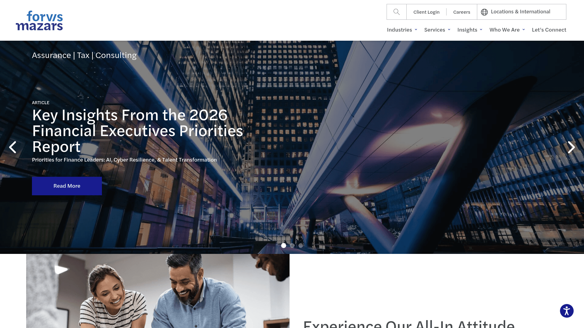FORVIS website screenshot