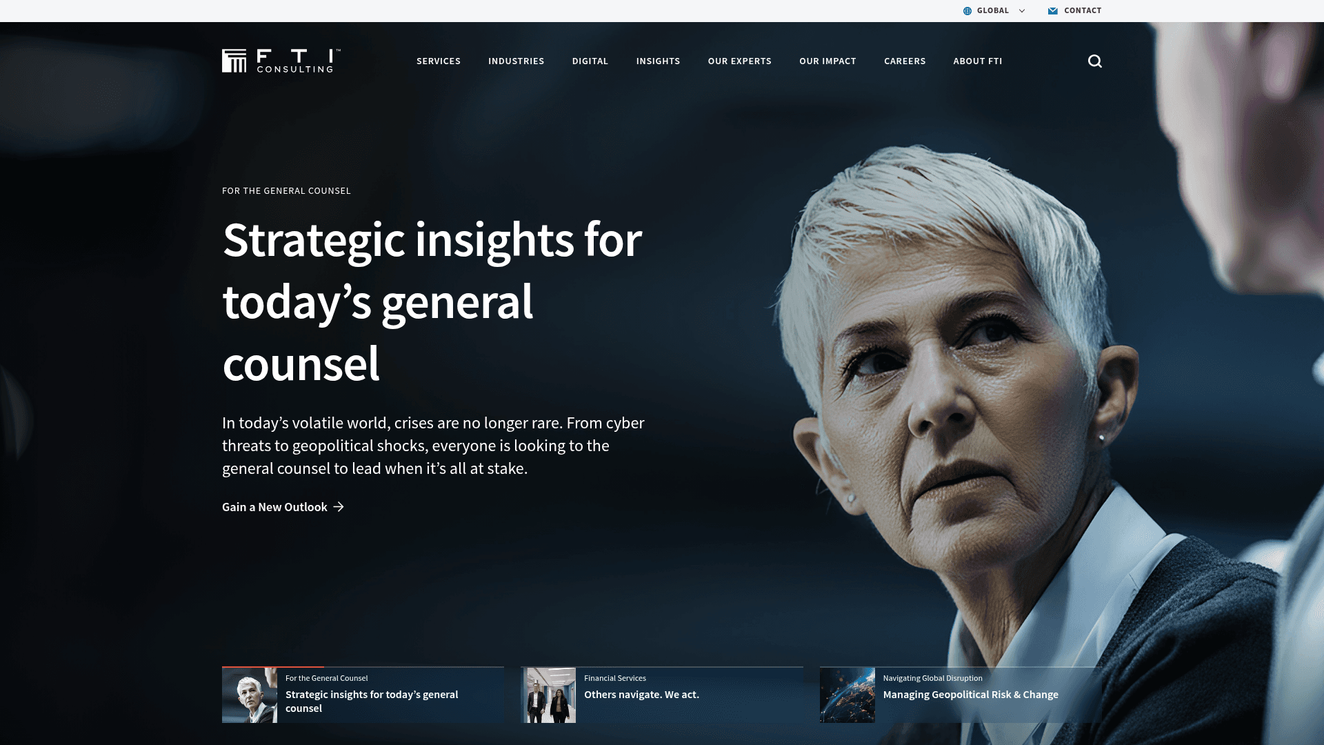 FTI Consulting website screenshot