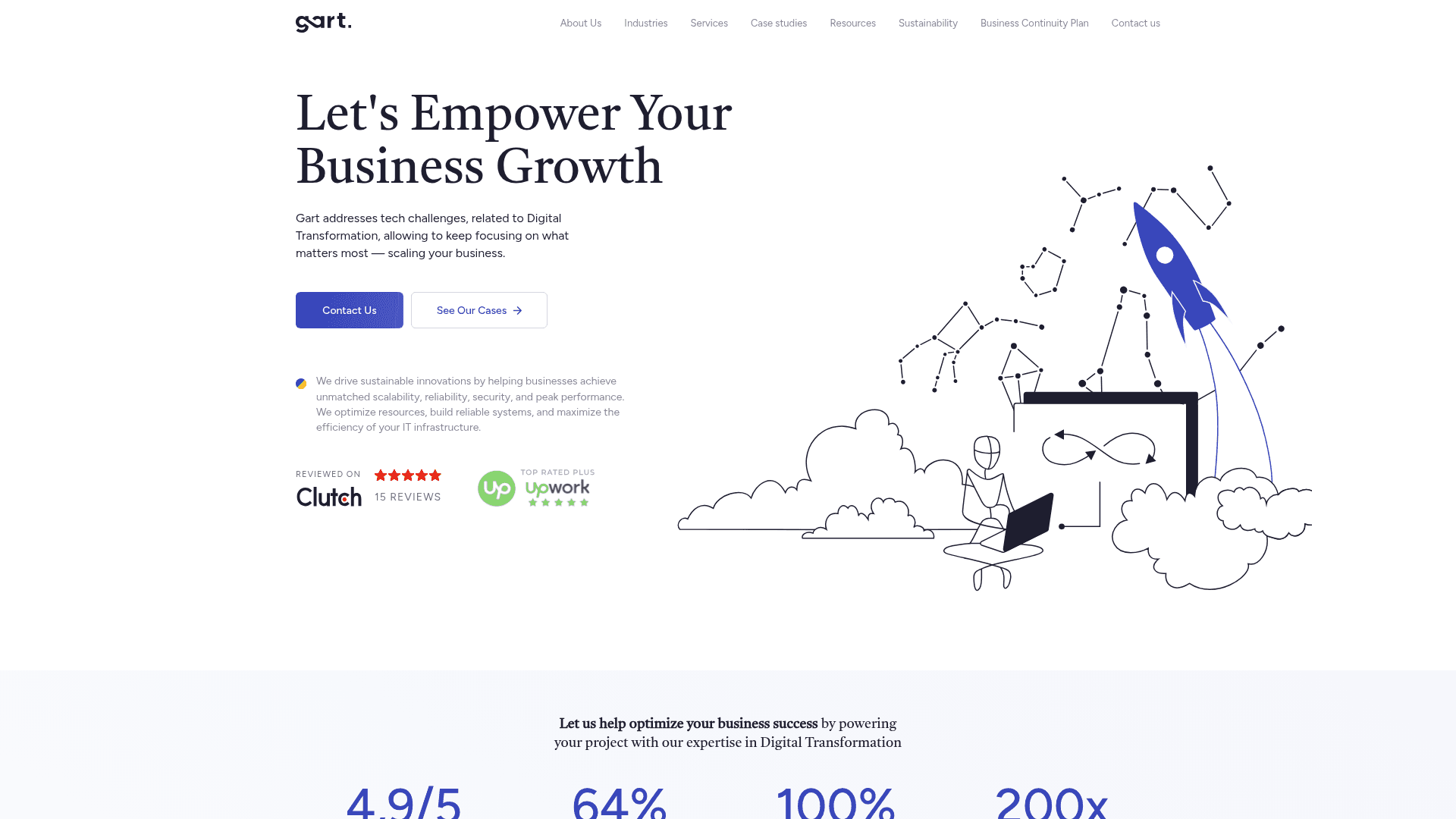Gart Solutions website screenshot