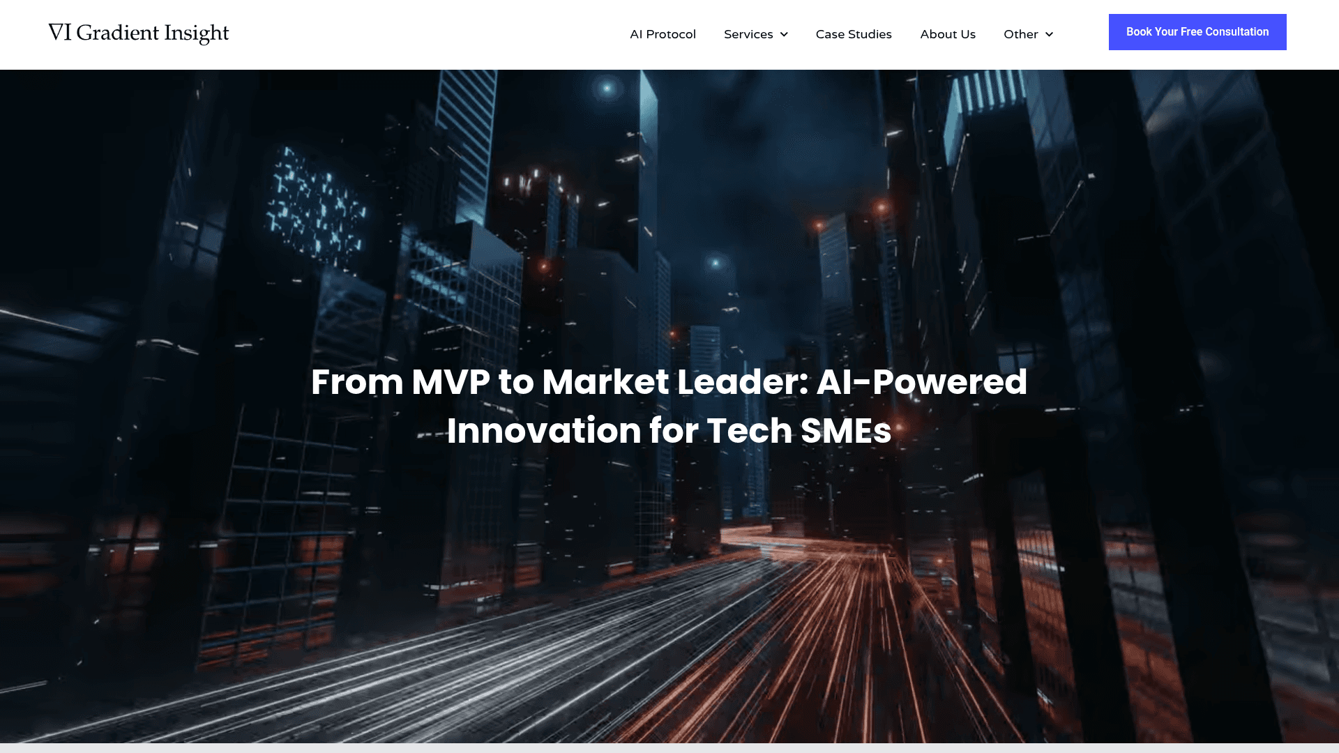 Gradient Insight website screenshot