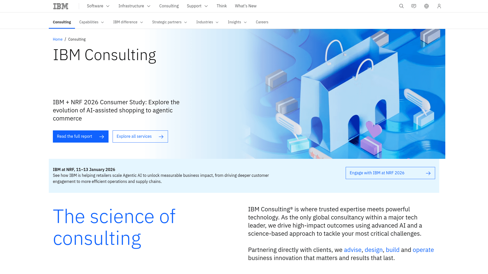 IBM Consulting website screenshot