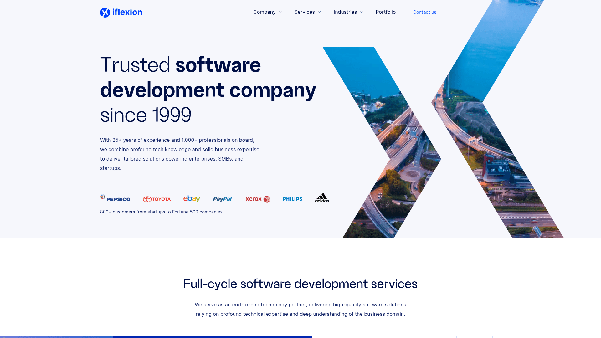 Iflexion website screenshot