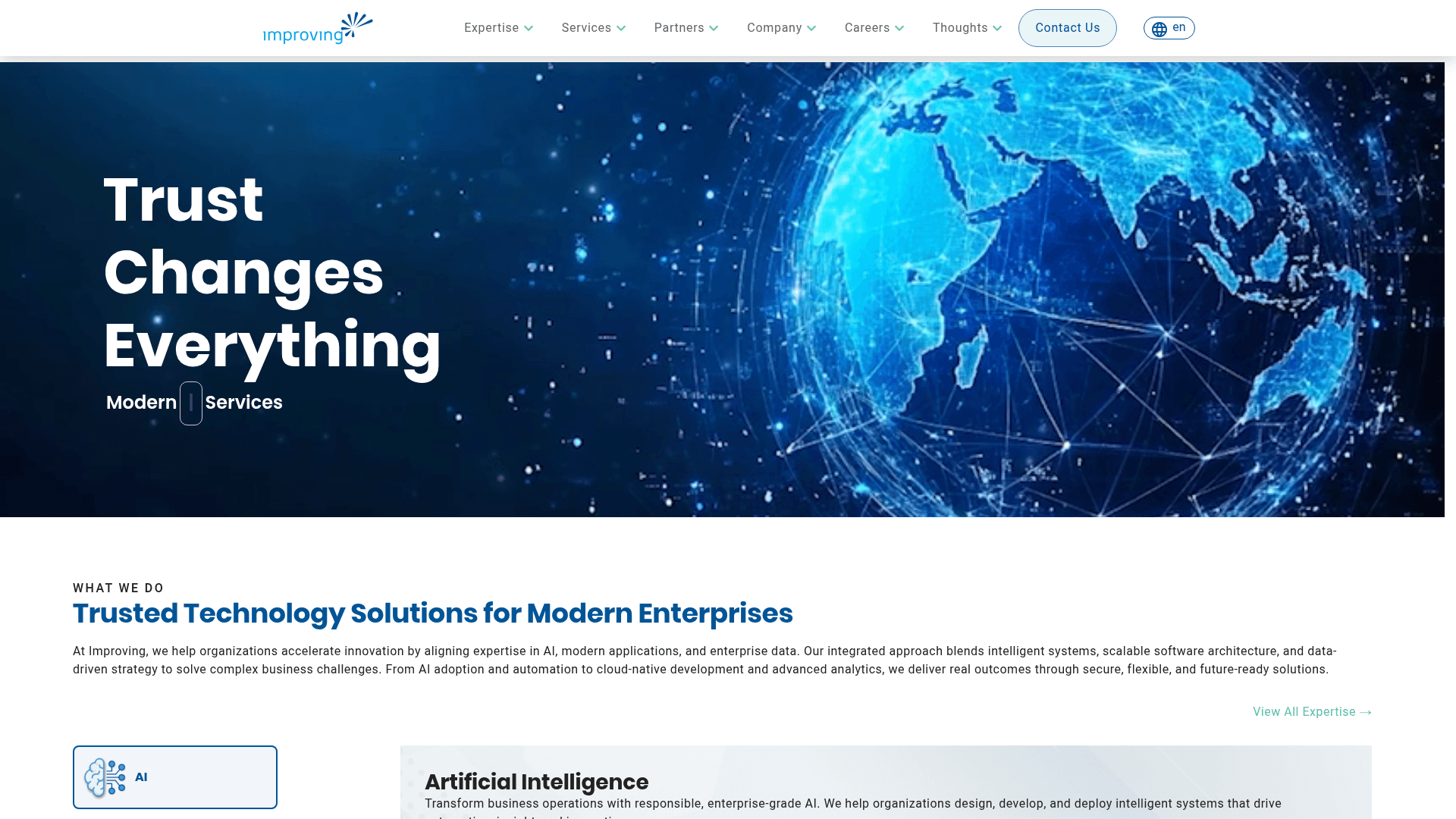 Improving website screenshot