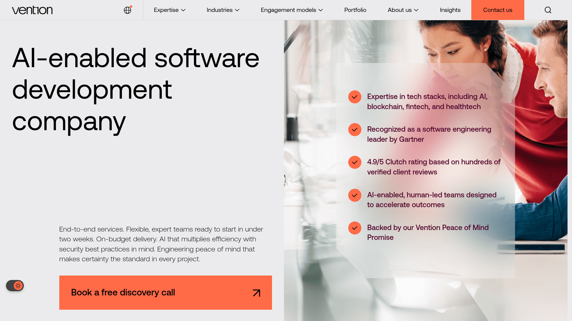 iTechArt website screenshot
