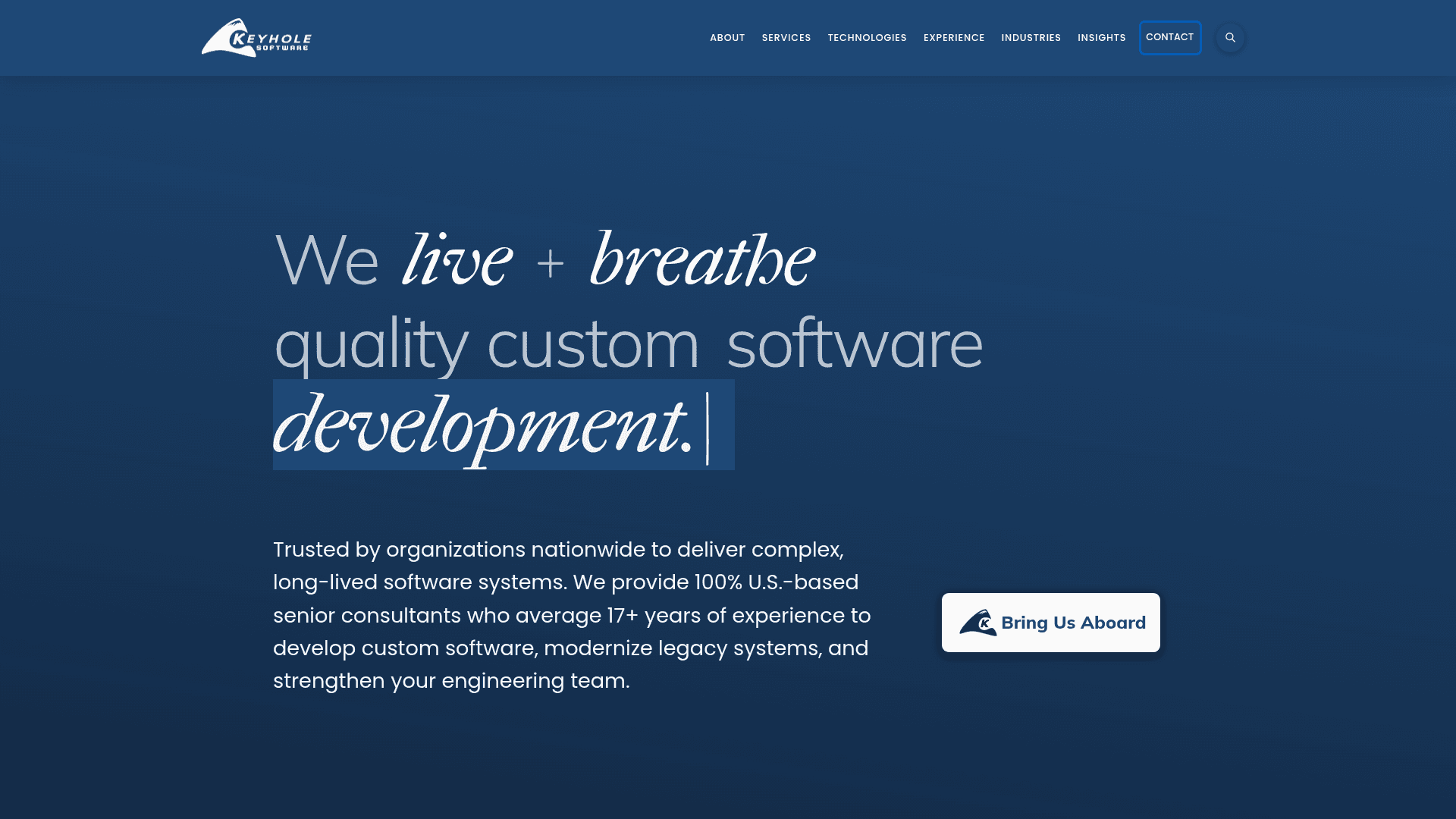 Keyhole Software website screenshot