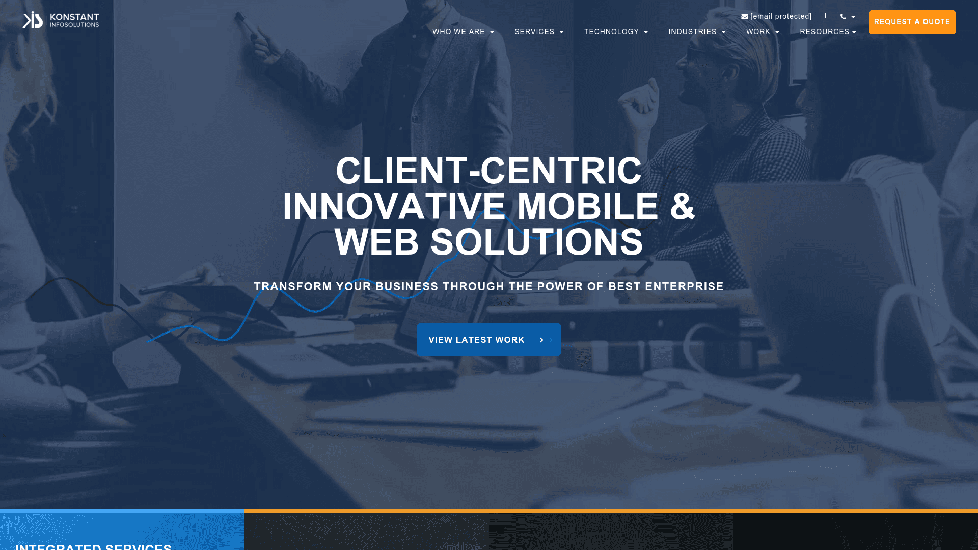 Konstant Infosolutions website screenshot