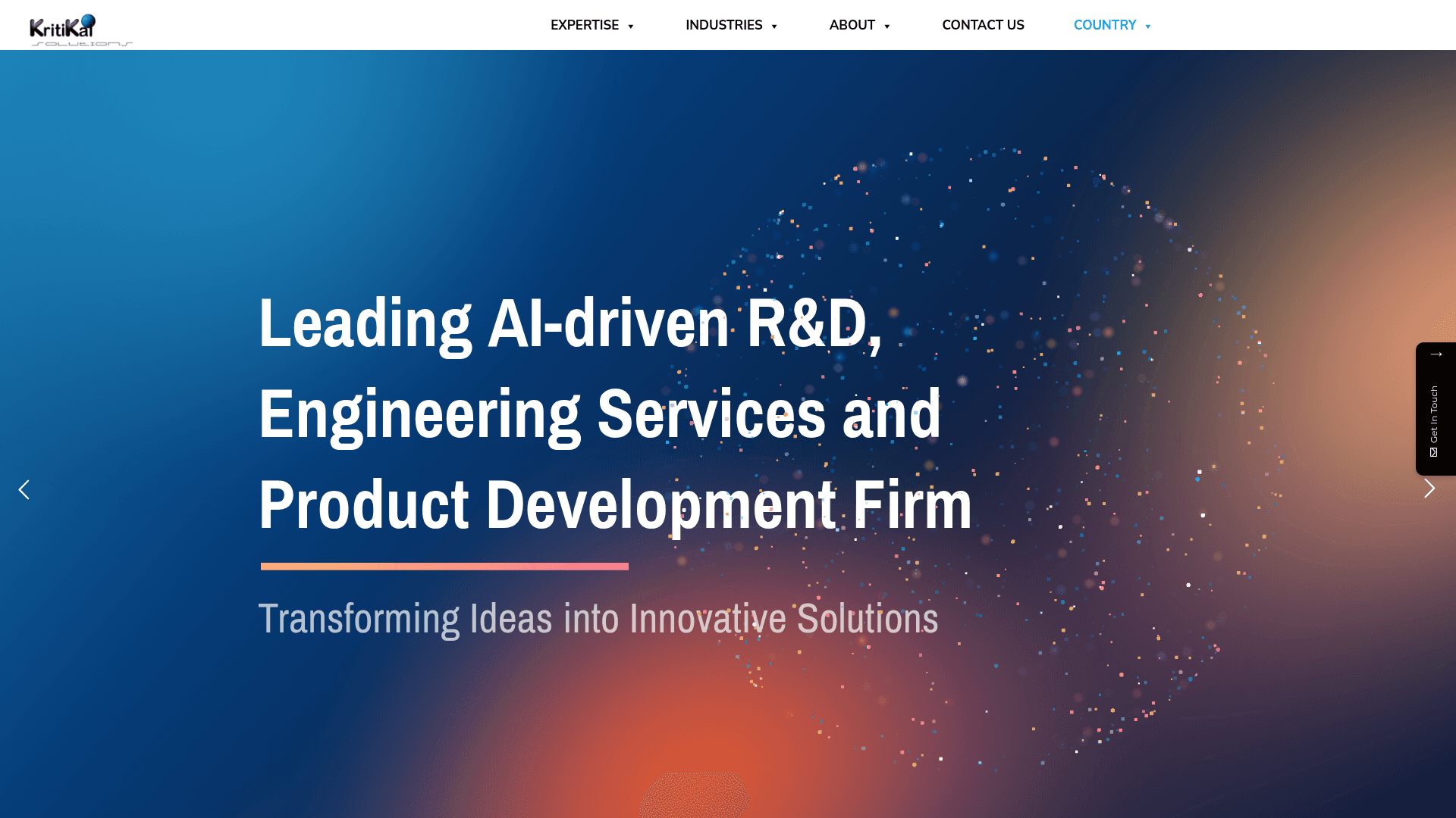 KritiKal Solutions website screenshot