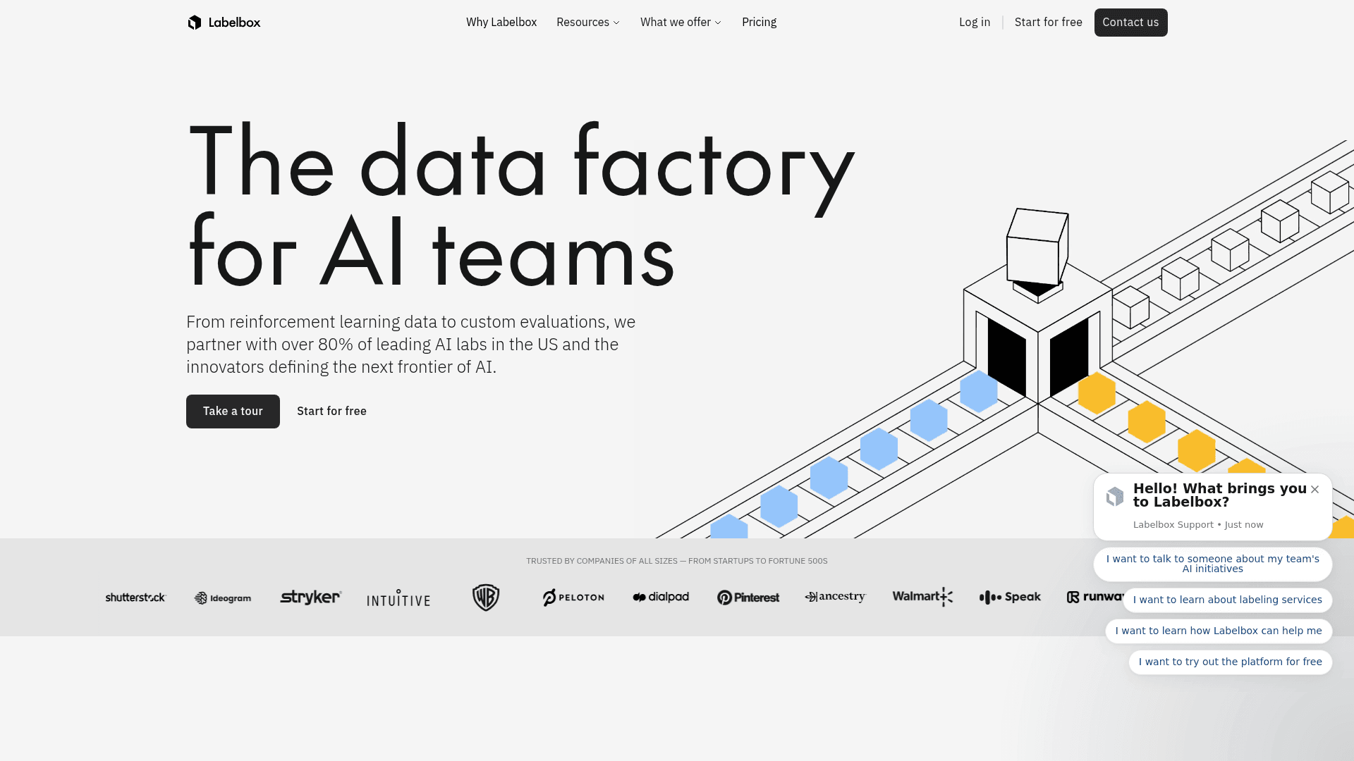 Labelbox website screenshot