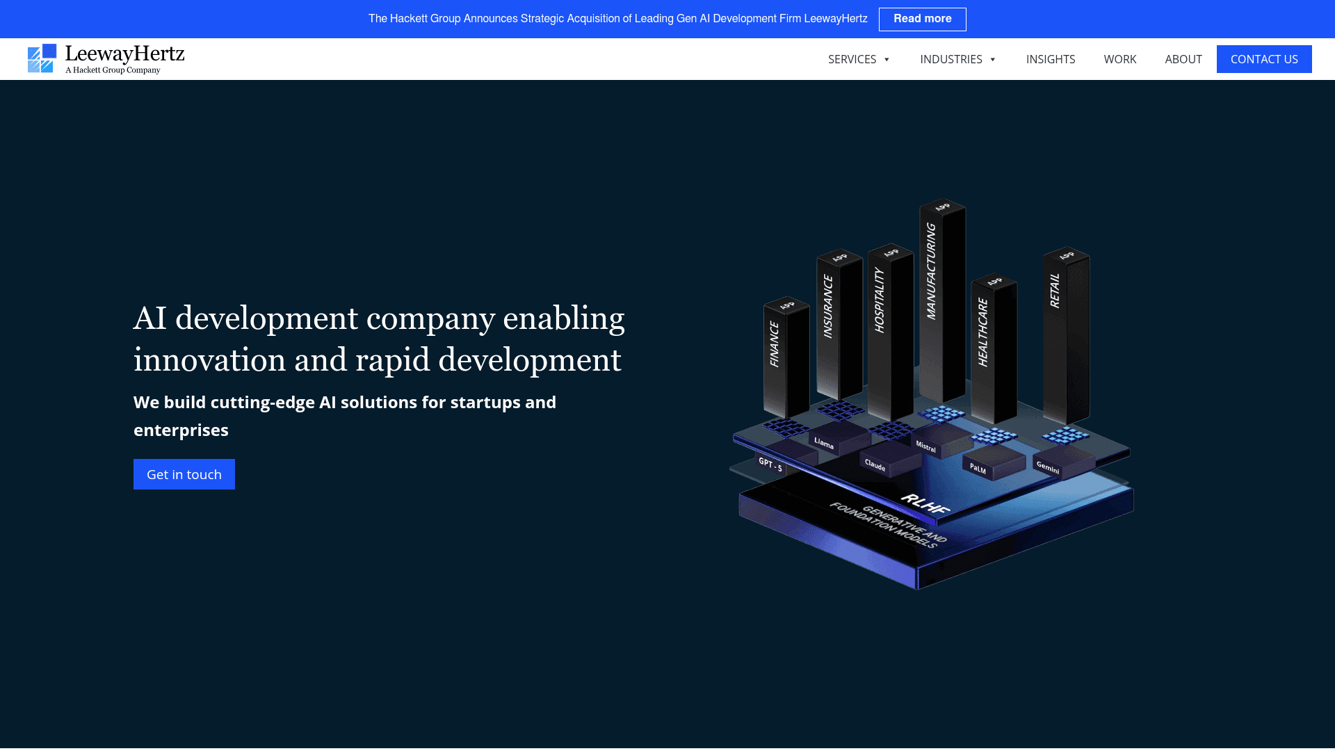 LeewayHertz website screenshot