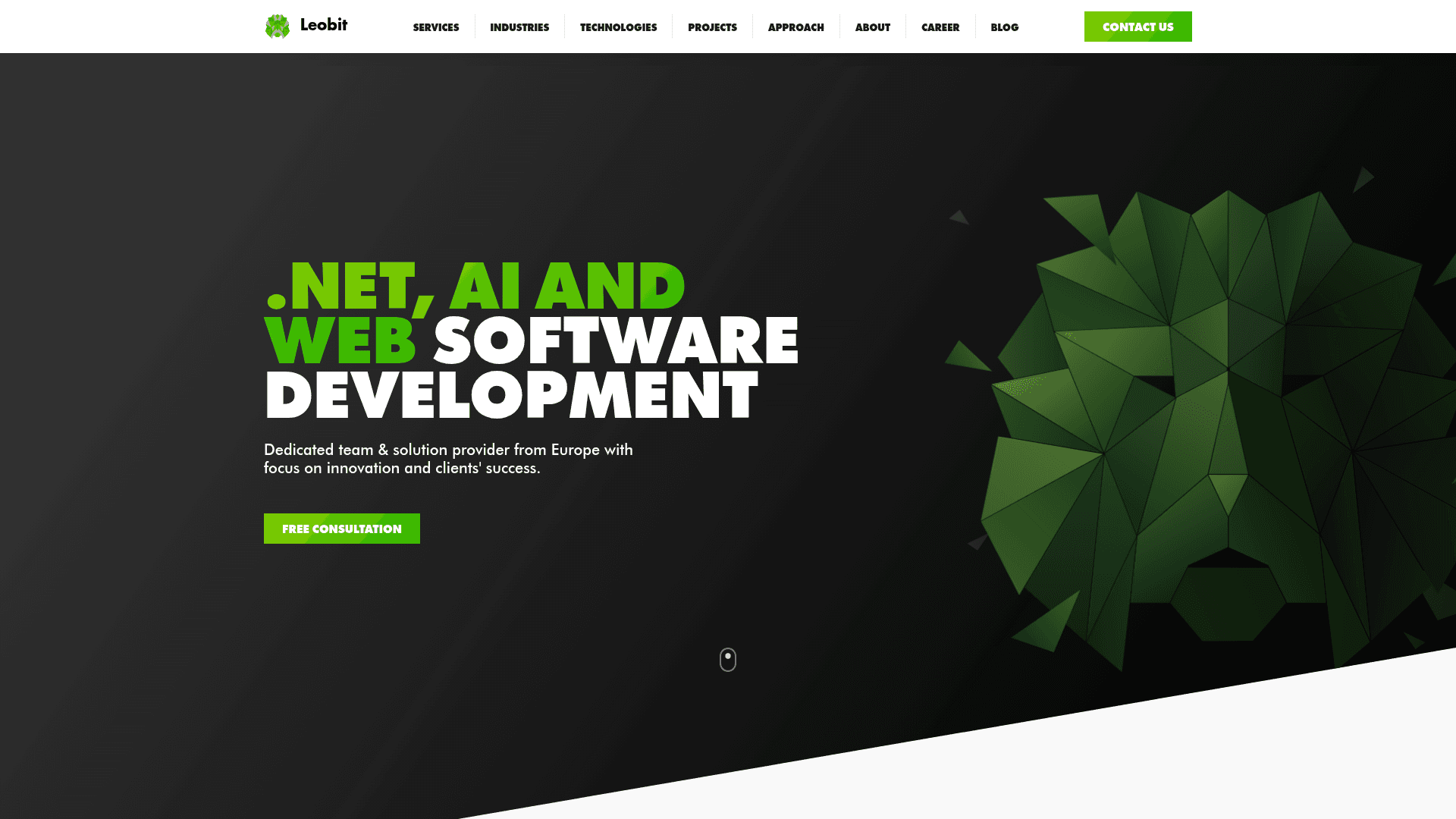 Leobit website screenshot