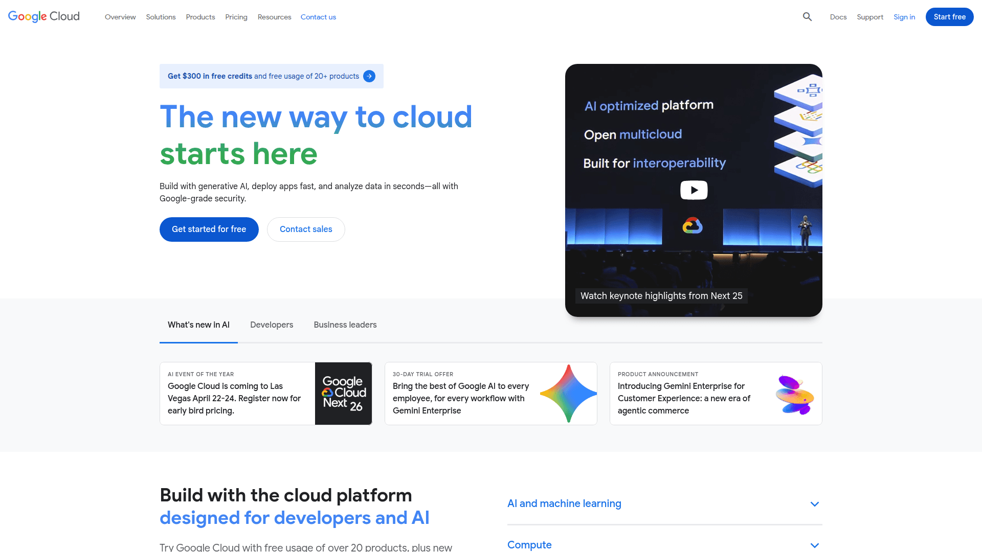 Looker website screenshot