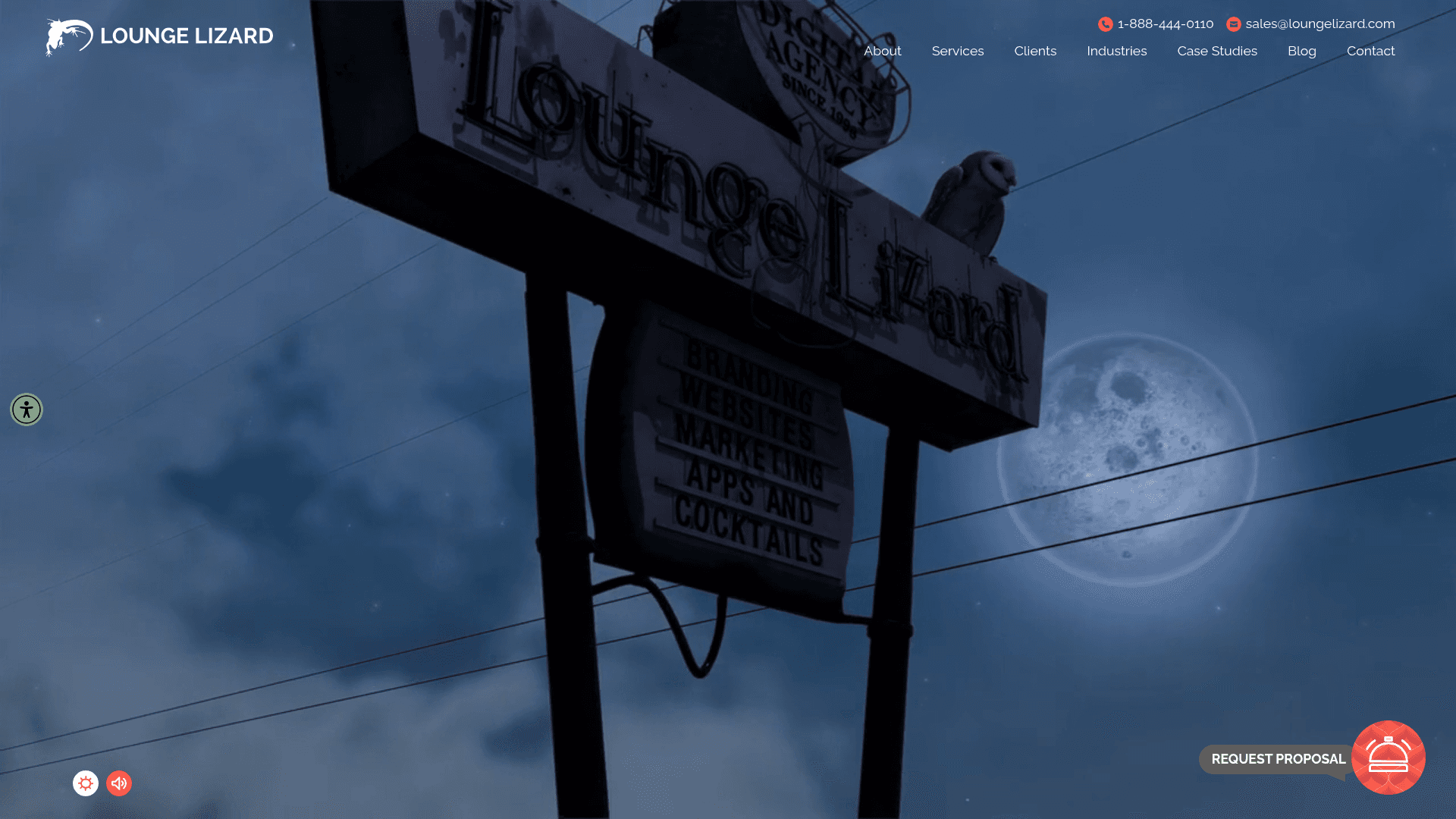Lounge Lizard website screenshot