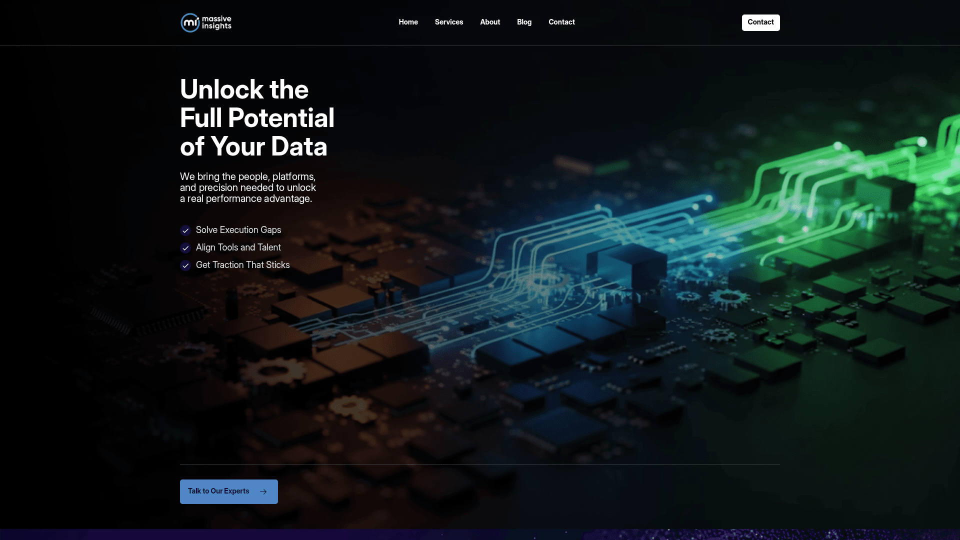 Massive Insights website screenshot