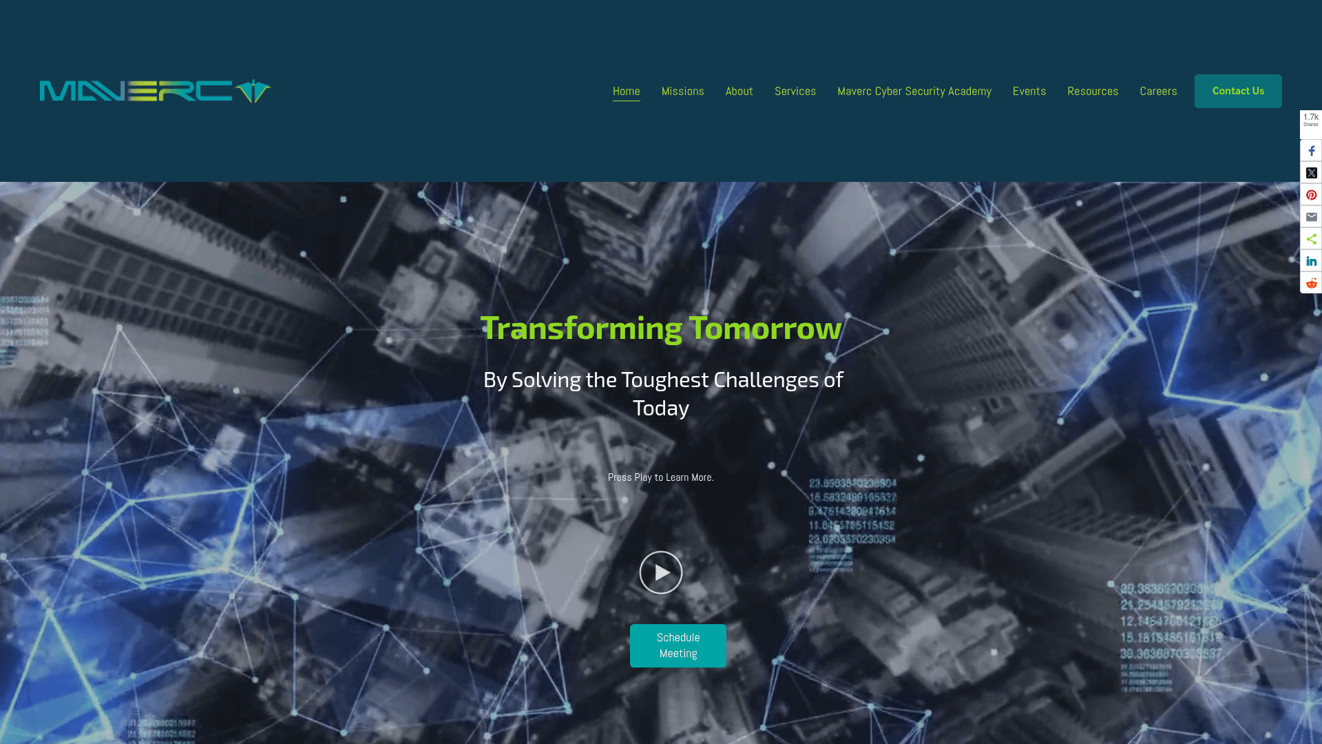 Maverc Technologies website screenshot