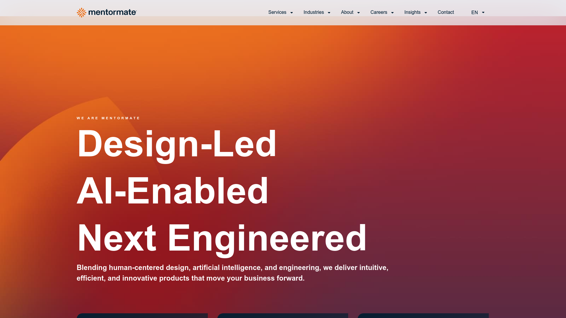 MentorMate website screenshot