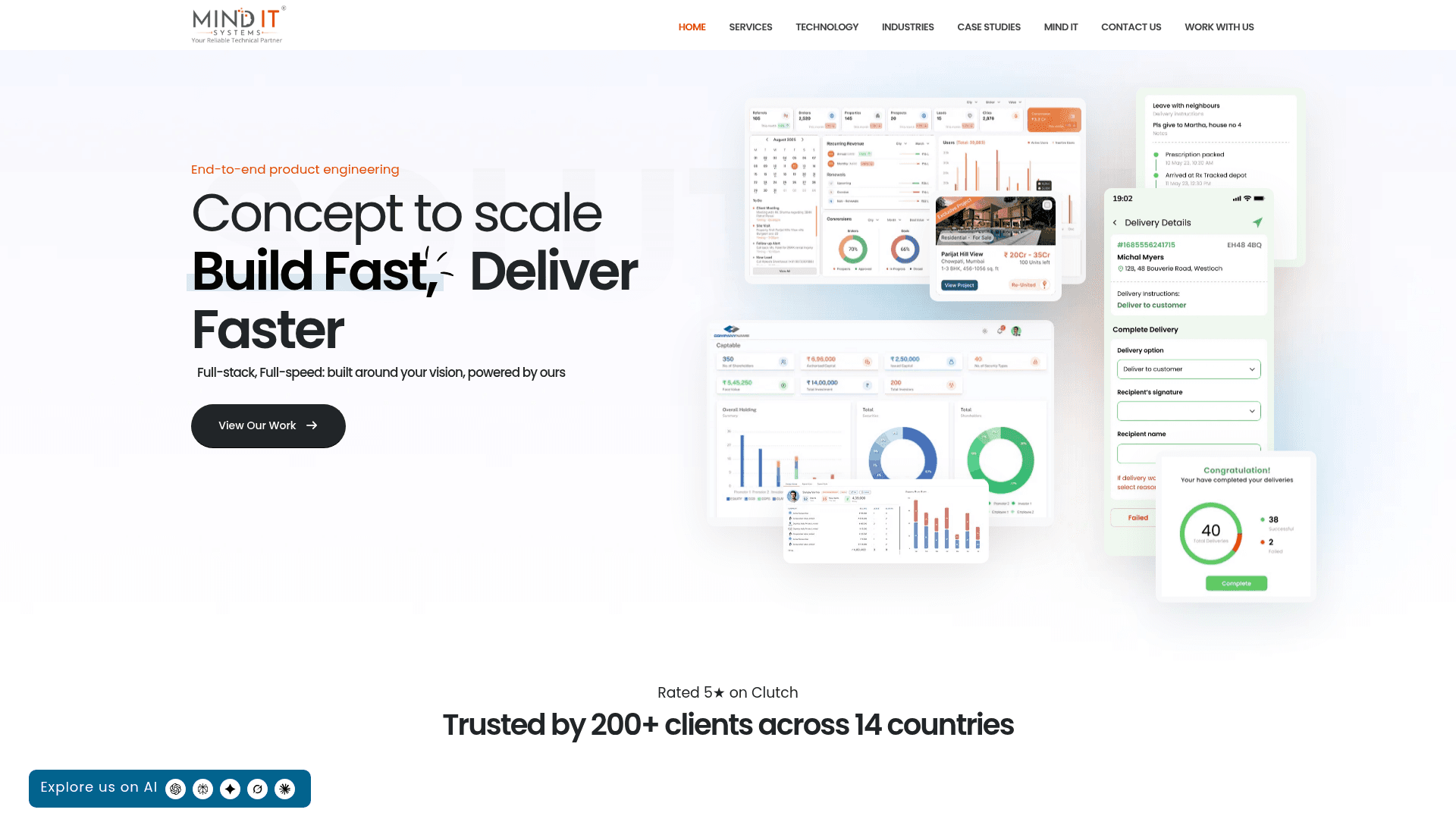 Mind IT Systems website screenshot